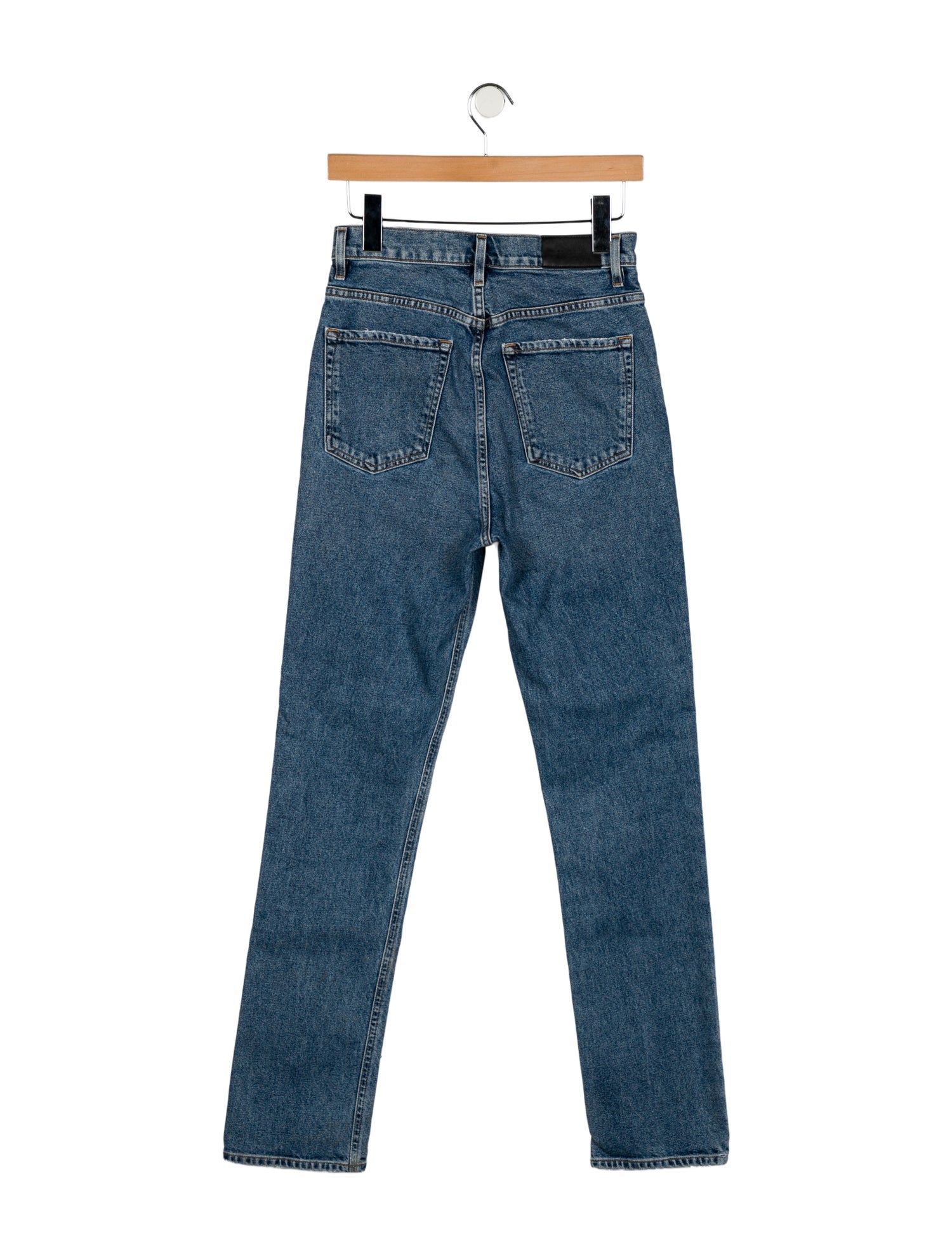 GoldSign High-Rise Straight Leg Jeans