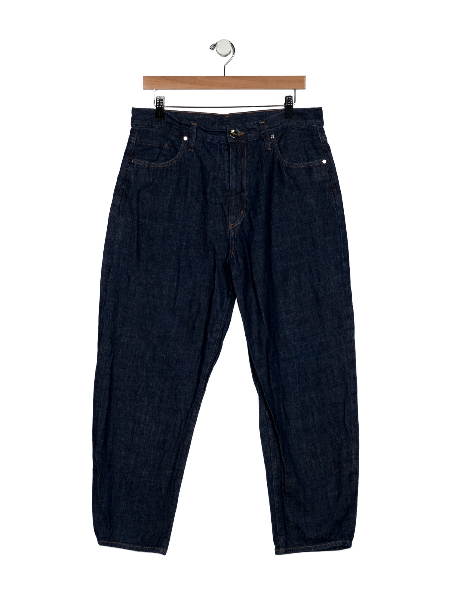 GoldSign High-Rise Straight Leg Jeans