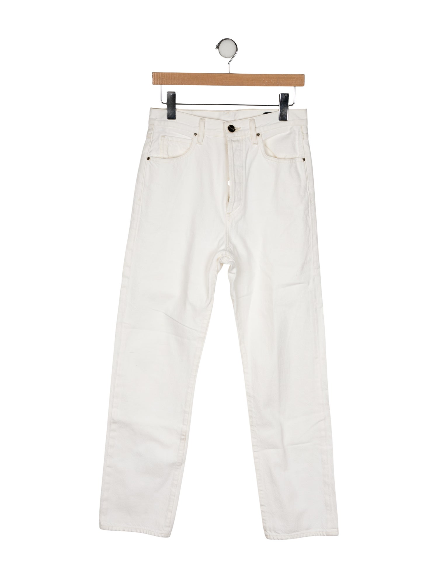 GoldSign High-Rise Straight Leg Jeans