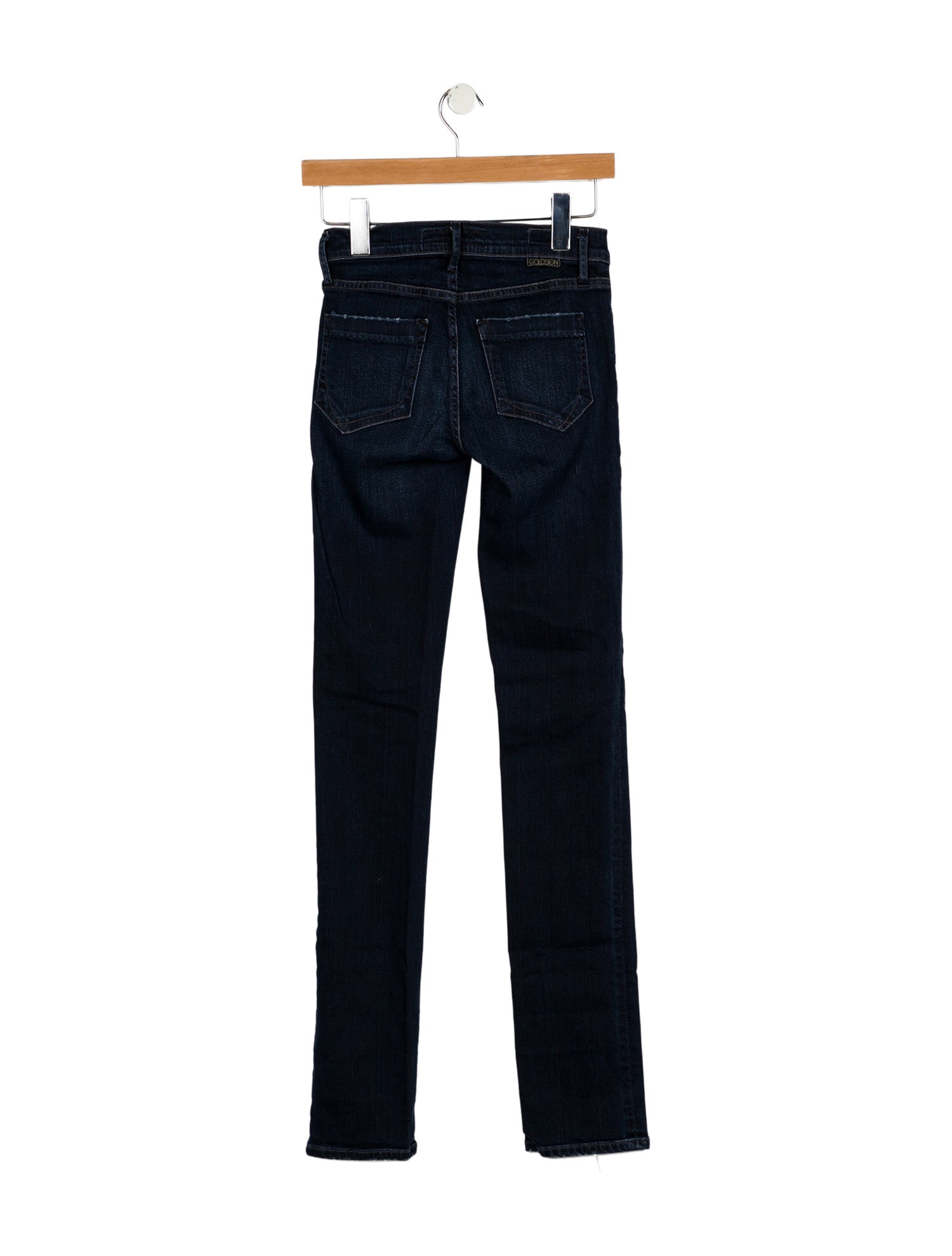 GoldSign Mid-Rise Straight Leg Jeans