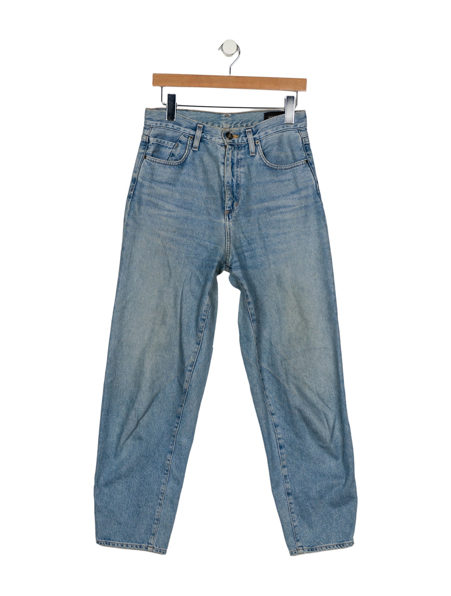 GoldSign High-Rise Straight Leg Jeans