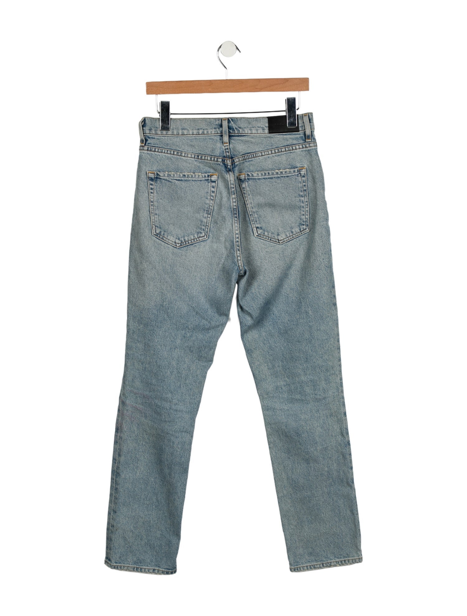 GoldSign High-Rise Straight Leg Jeans