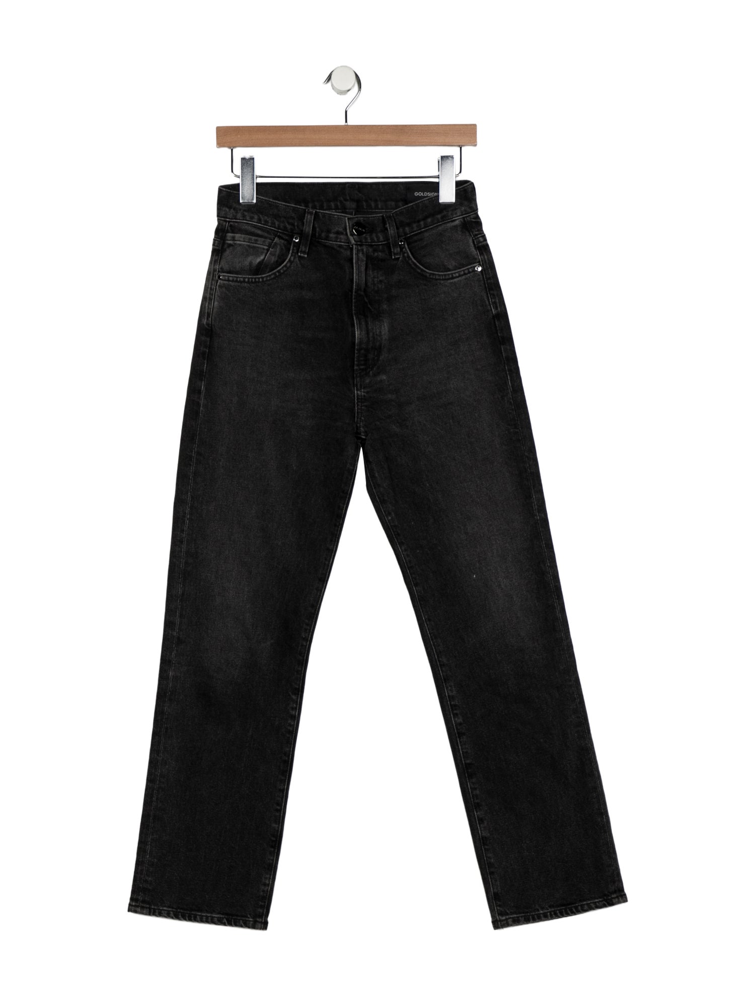 GoldSign High-Rise Straight Leg Jeans