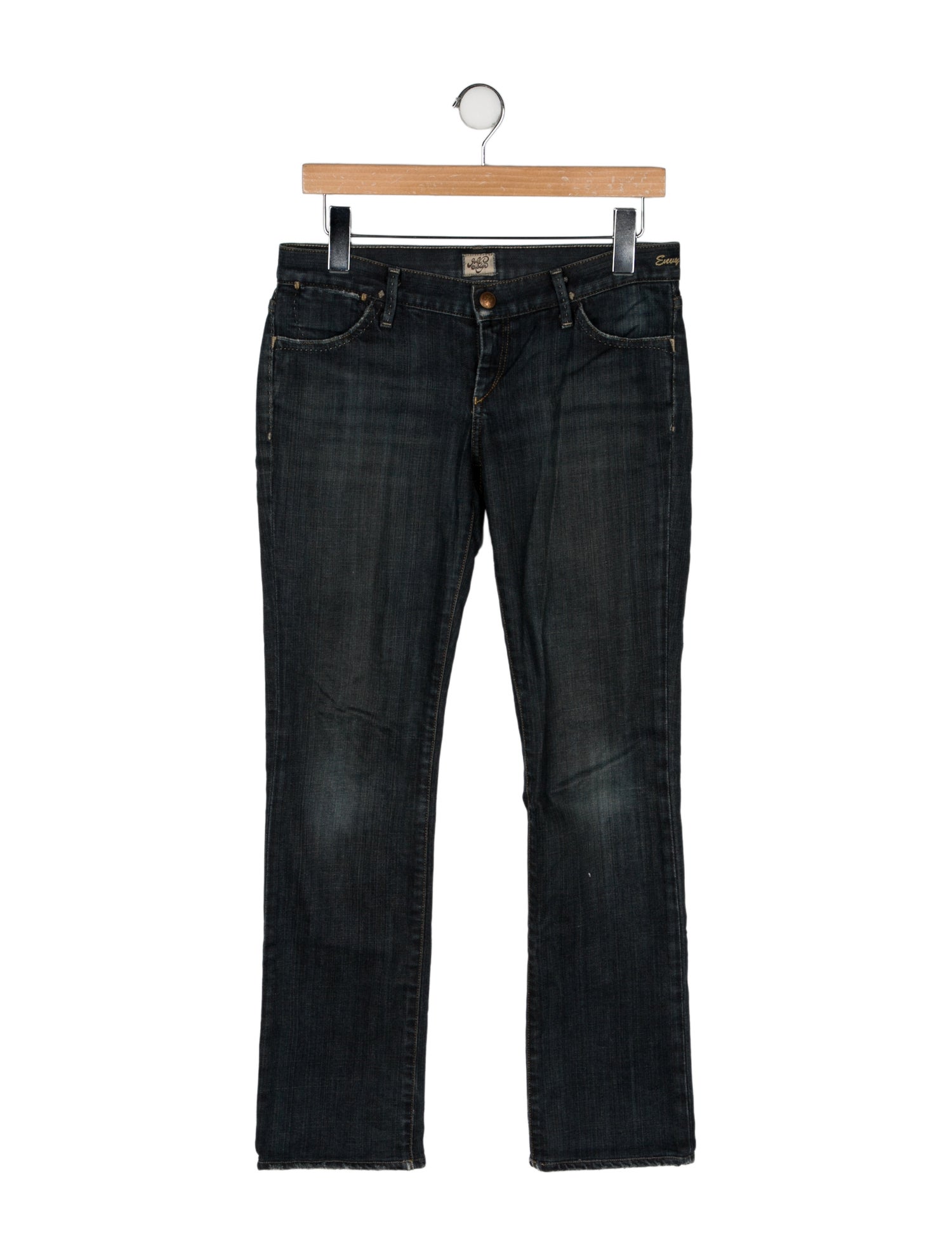 GoldSign Mid-Rise Straight Leg Jeans