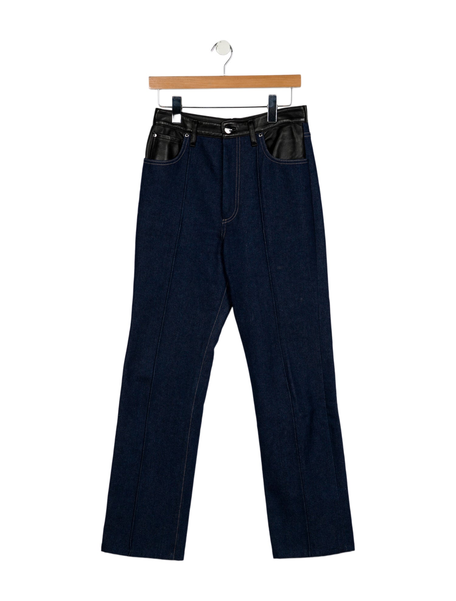 GoldSign High-Rise Straight Leg Jeans