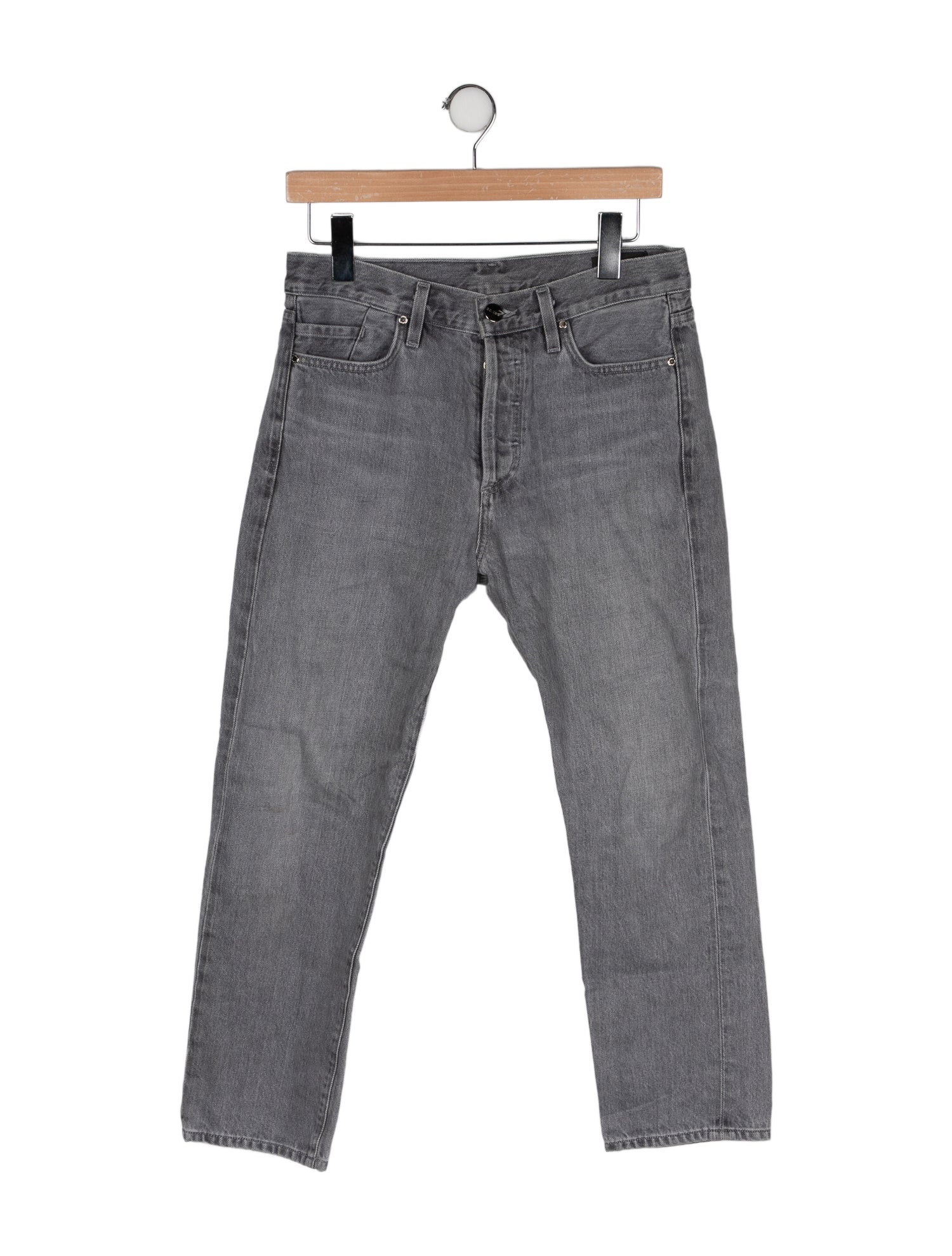 GoldSign Mid-Rise Straight Leg Jeans