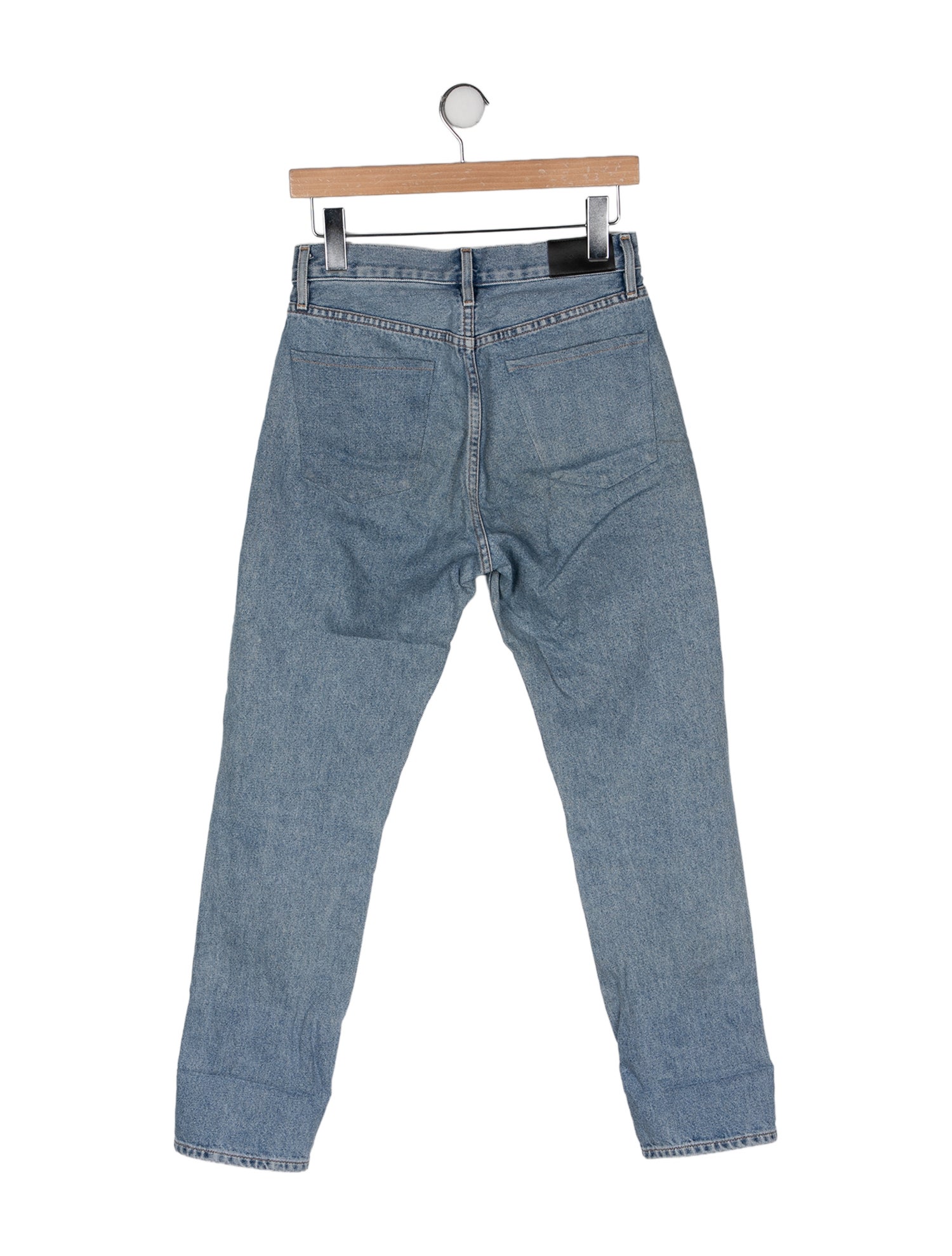 GoldSign Mid-Rise Straight Leg Jeans
