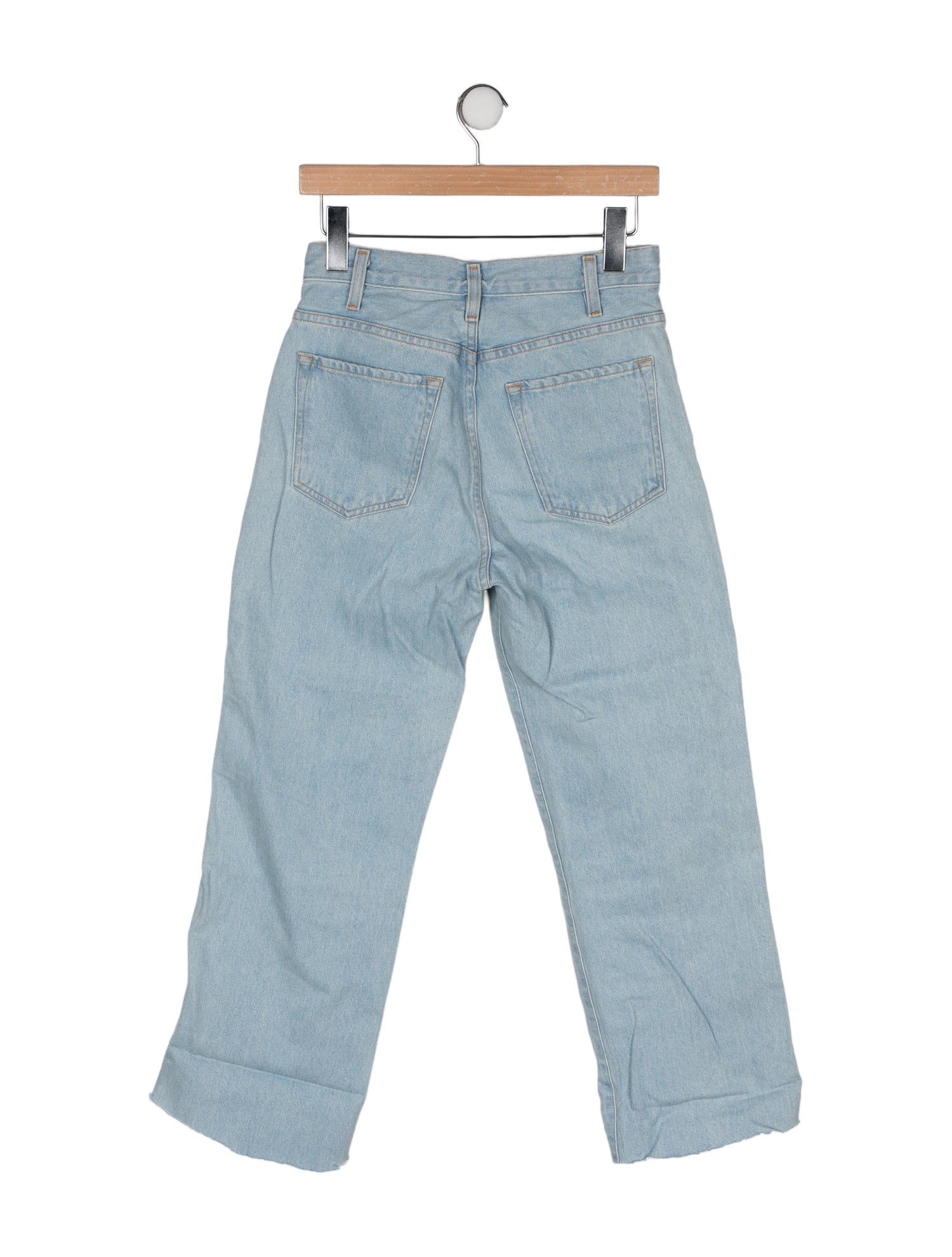 GoldSign High-Rise Wide Leg Jeans