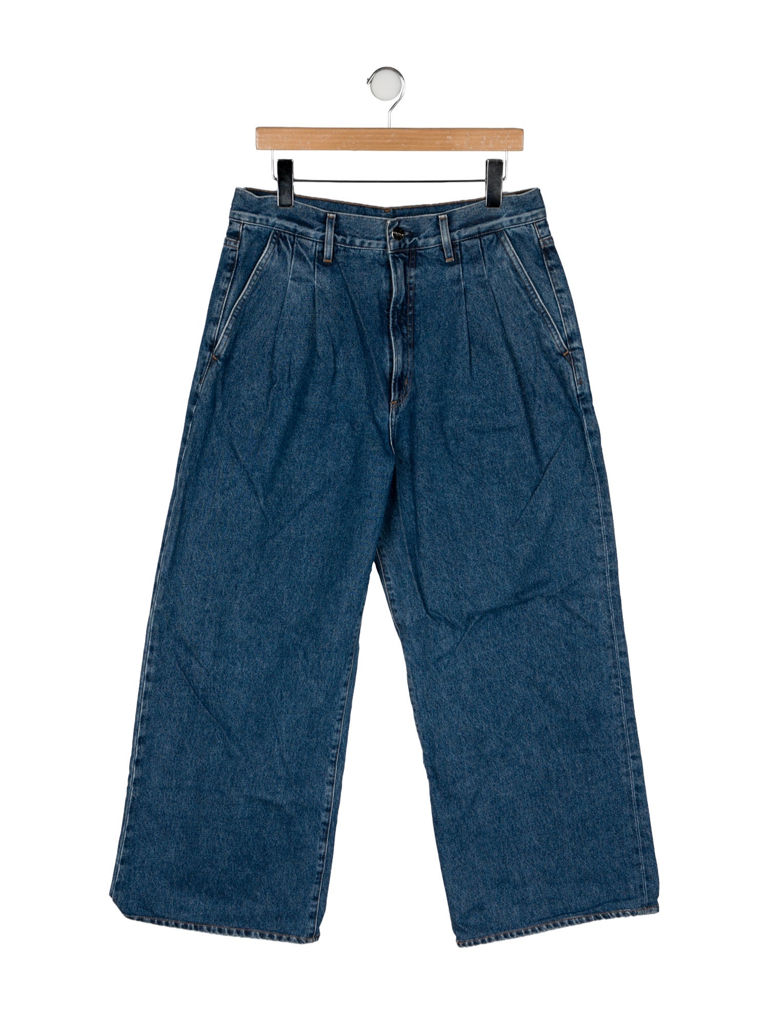 GoldSign High-Rise Wide Leg Jeans