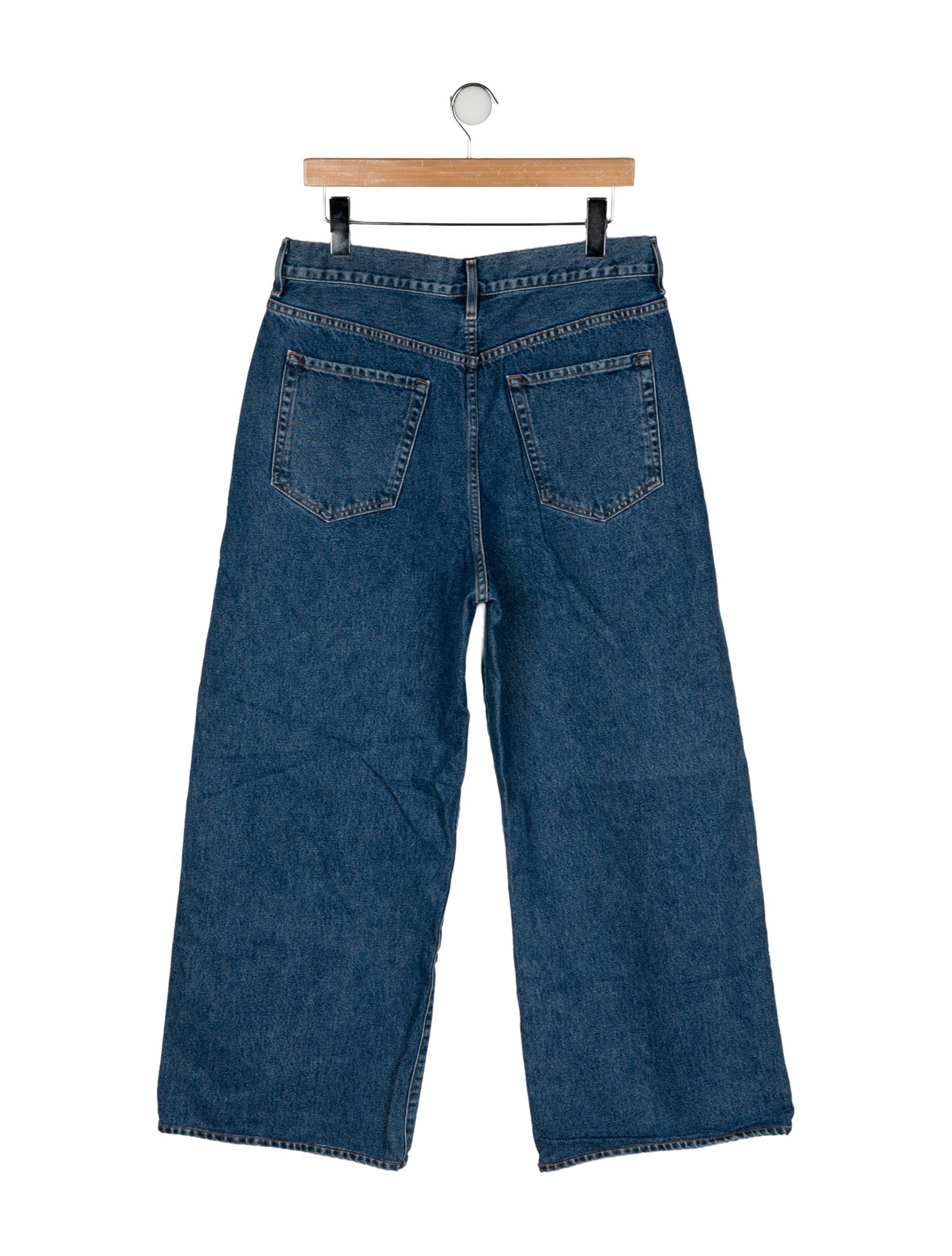 GoldSign High-Rise Wide Leg Jeans