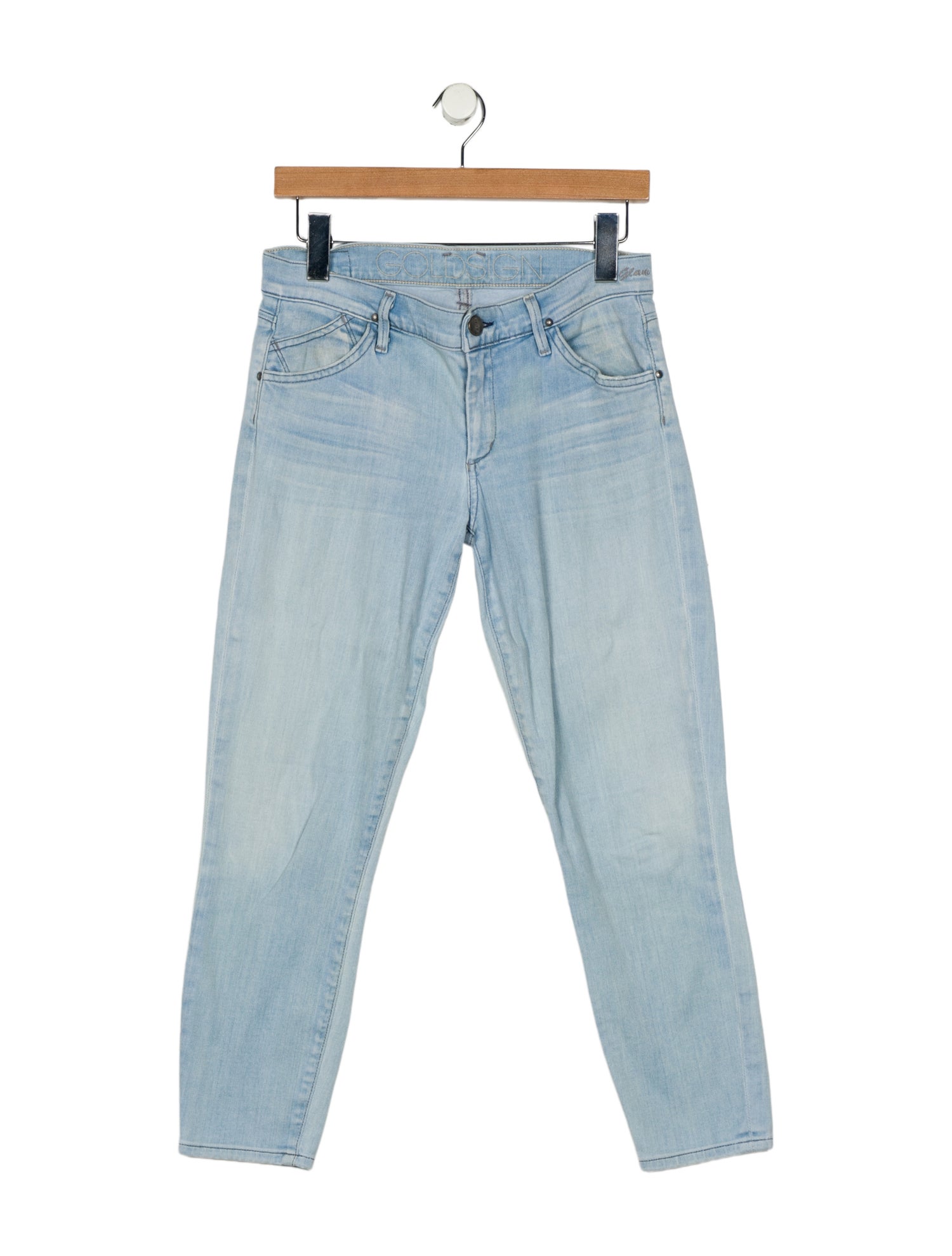 GoldSign Low-Rise Skinny Leg Jeans