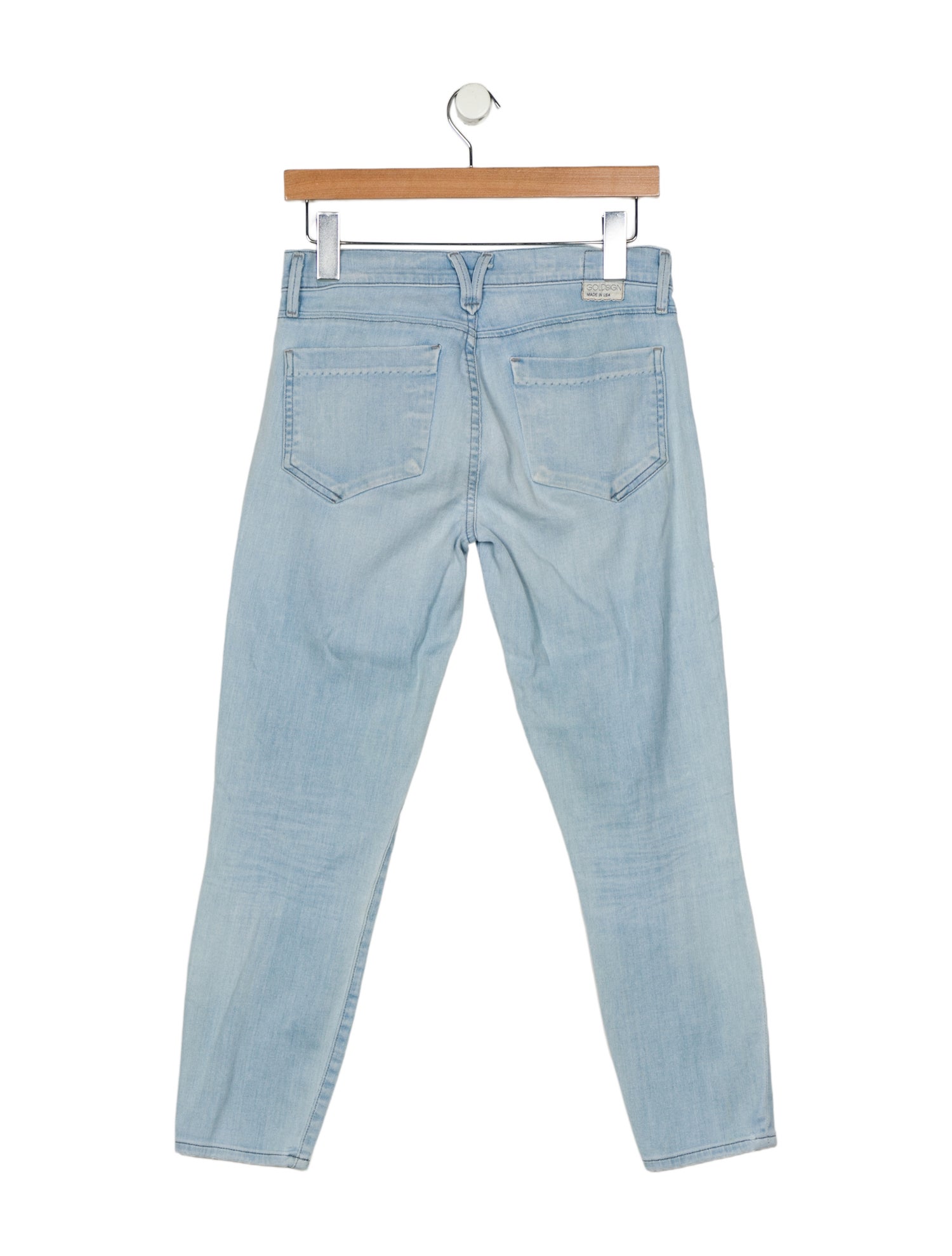 GoldSign Low-Rise Skinny Leg Jeans