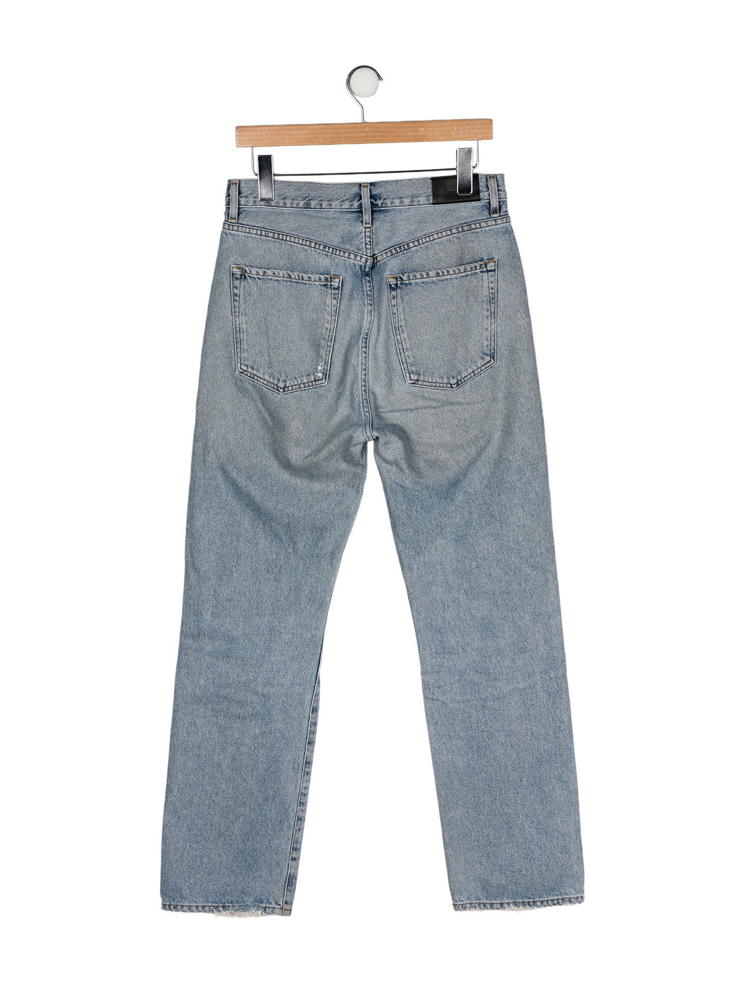 GoldSign High-Rise Straight Leg Jeans