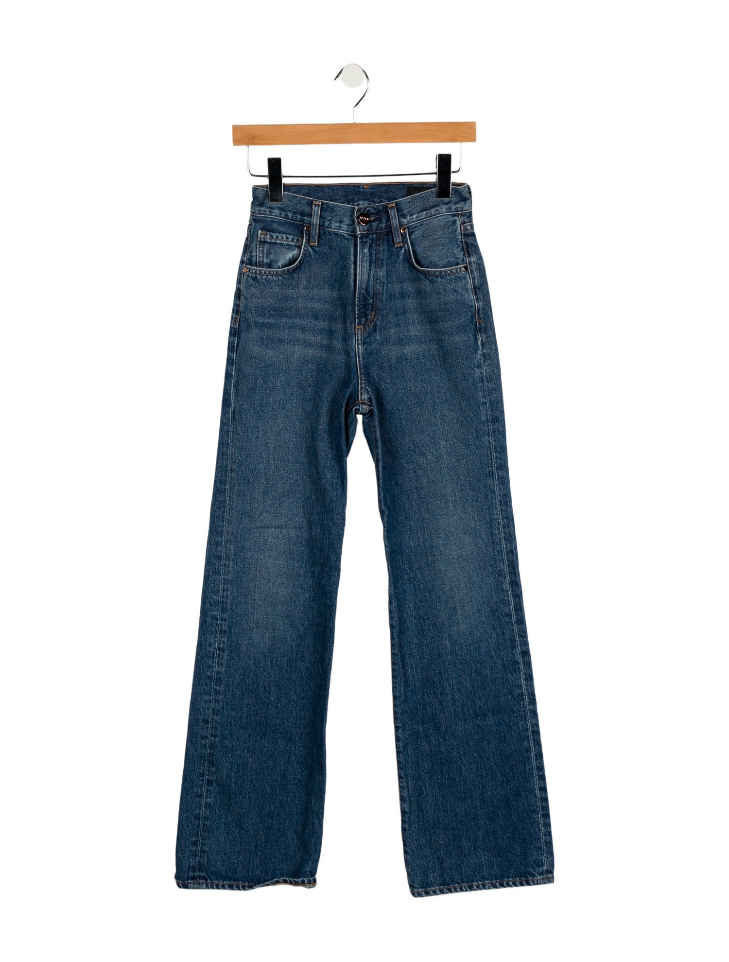 GoldSign High-Rise Wide Leg Jeans