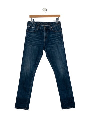 Pre-owned Goldsign Mid-rise Straight Leg Jeans In Blue