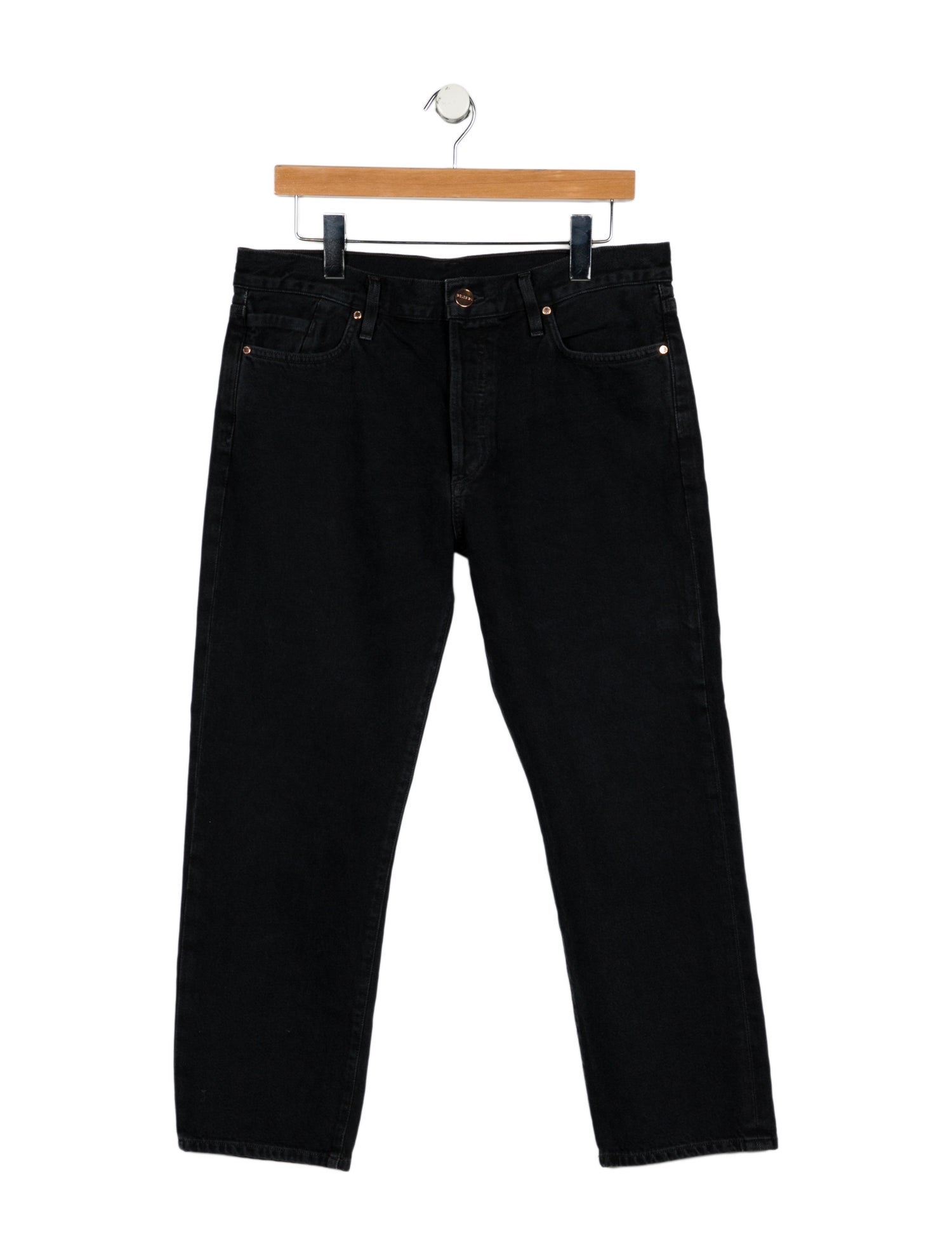 GoldSign High-Rise Straight Leg Jeans