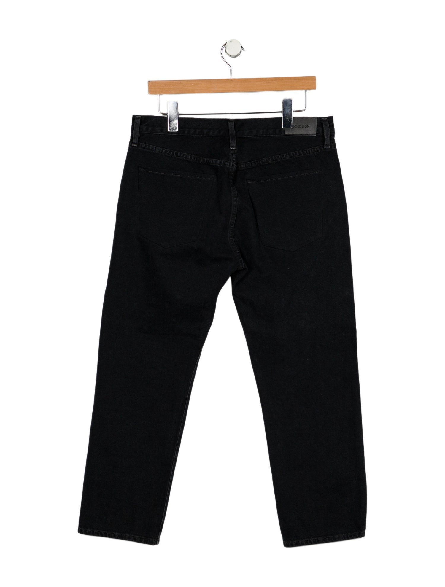 GoldSign High-Rise Straight Leg Jeans