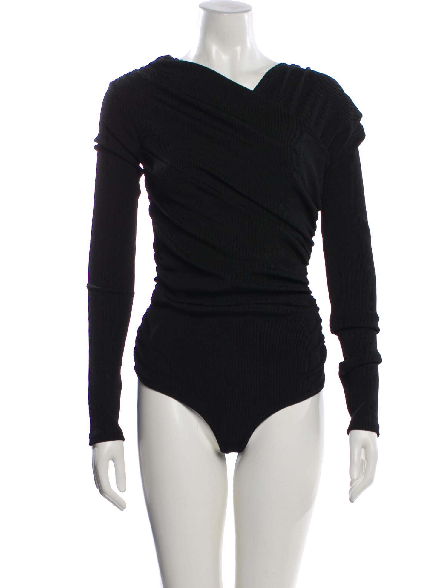 GoldSign Asymmetrical Long Sleeve Bodysuit