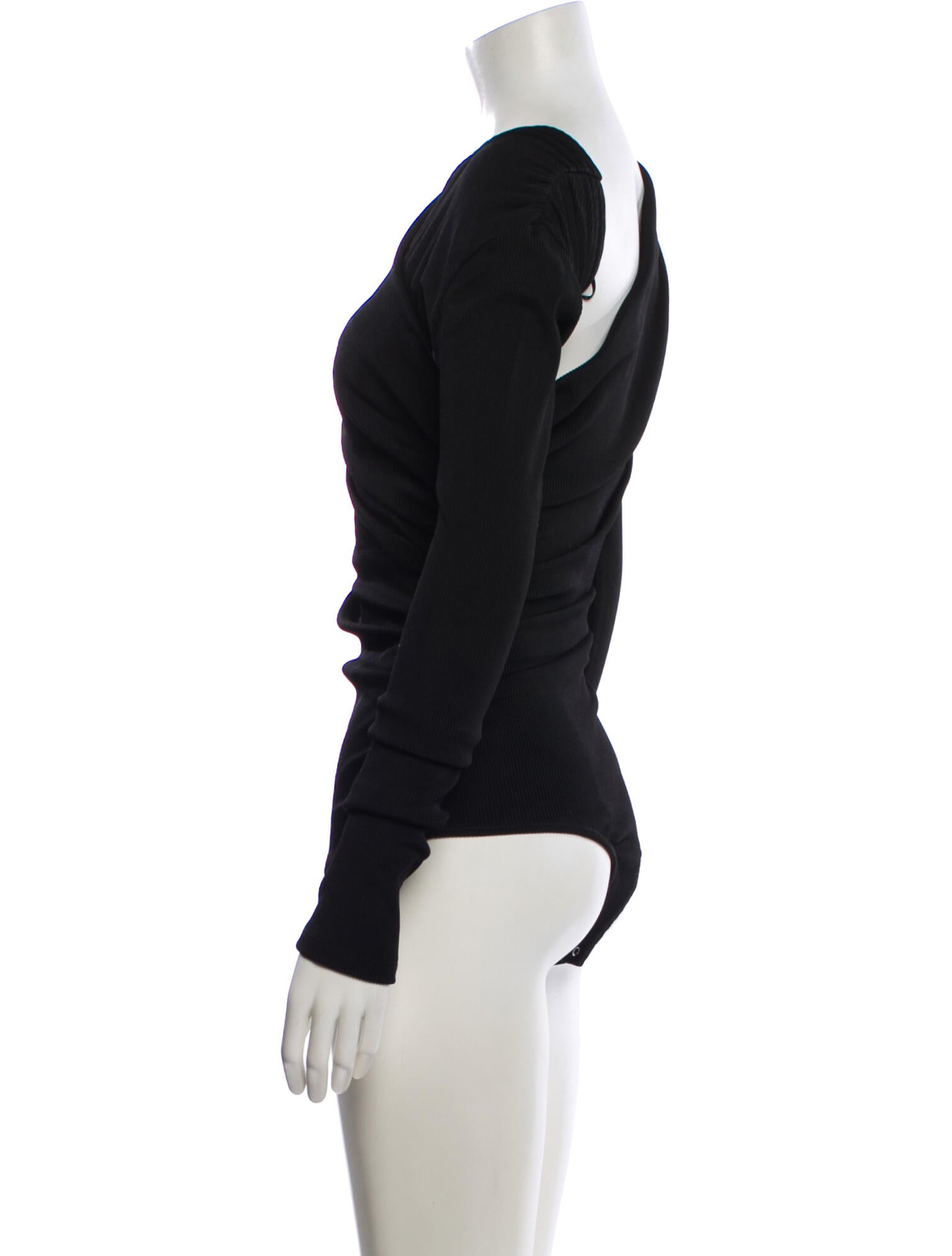 GoldSign Asymmetrical Long Sleeve Bodysuit