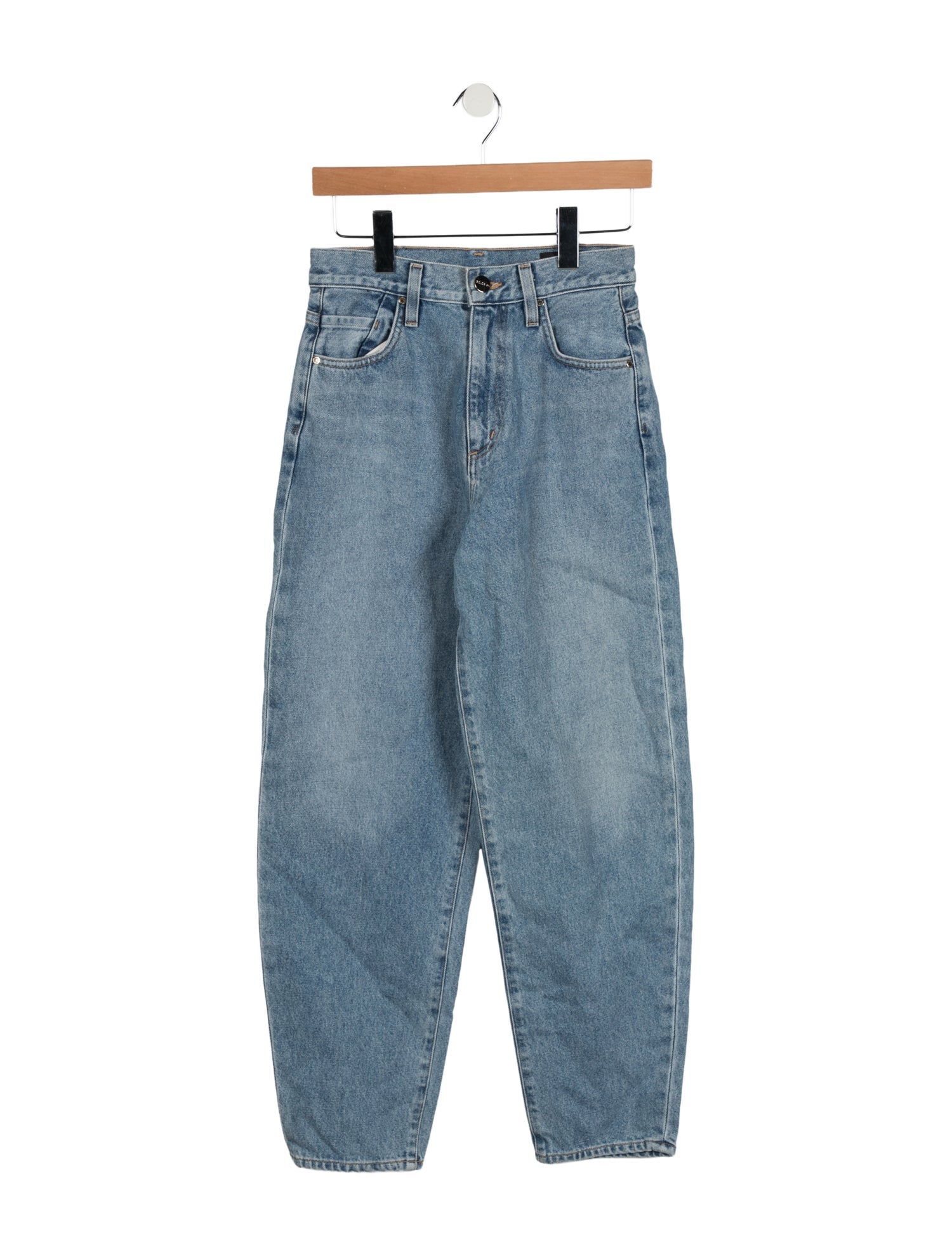 GoldSign High-Rise Straight Leg Jeans