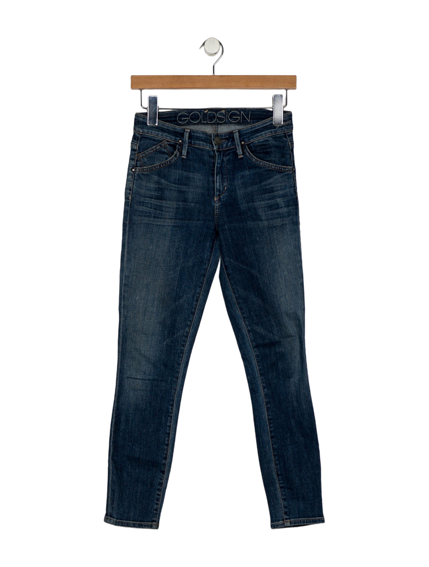 GoldSign Mid-Rise Skinny Leg Jeans