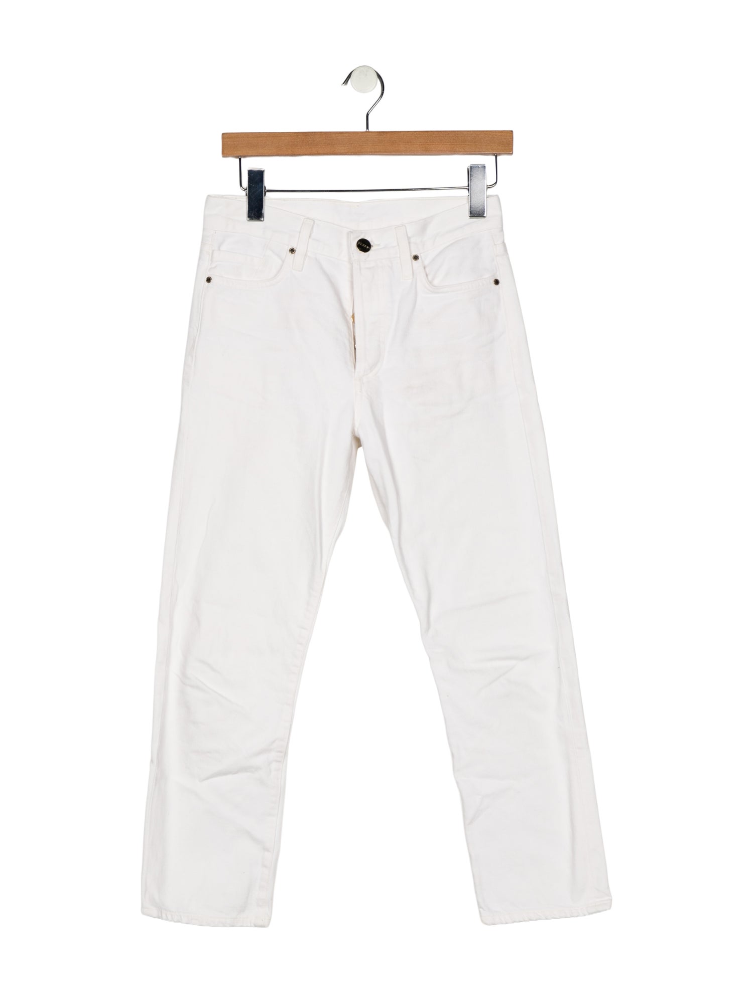 GoldSign Mid-Rise Straight Leg Jeans