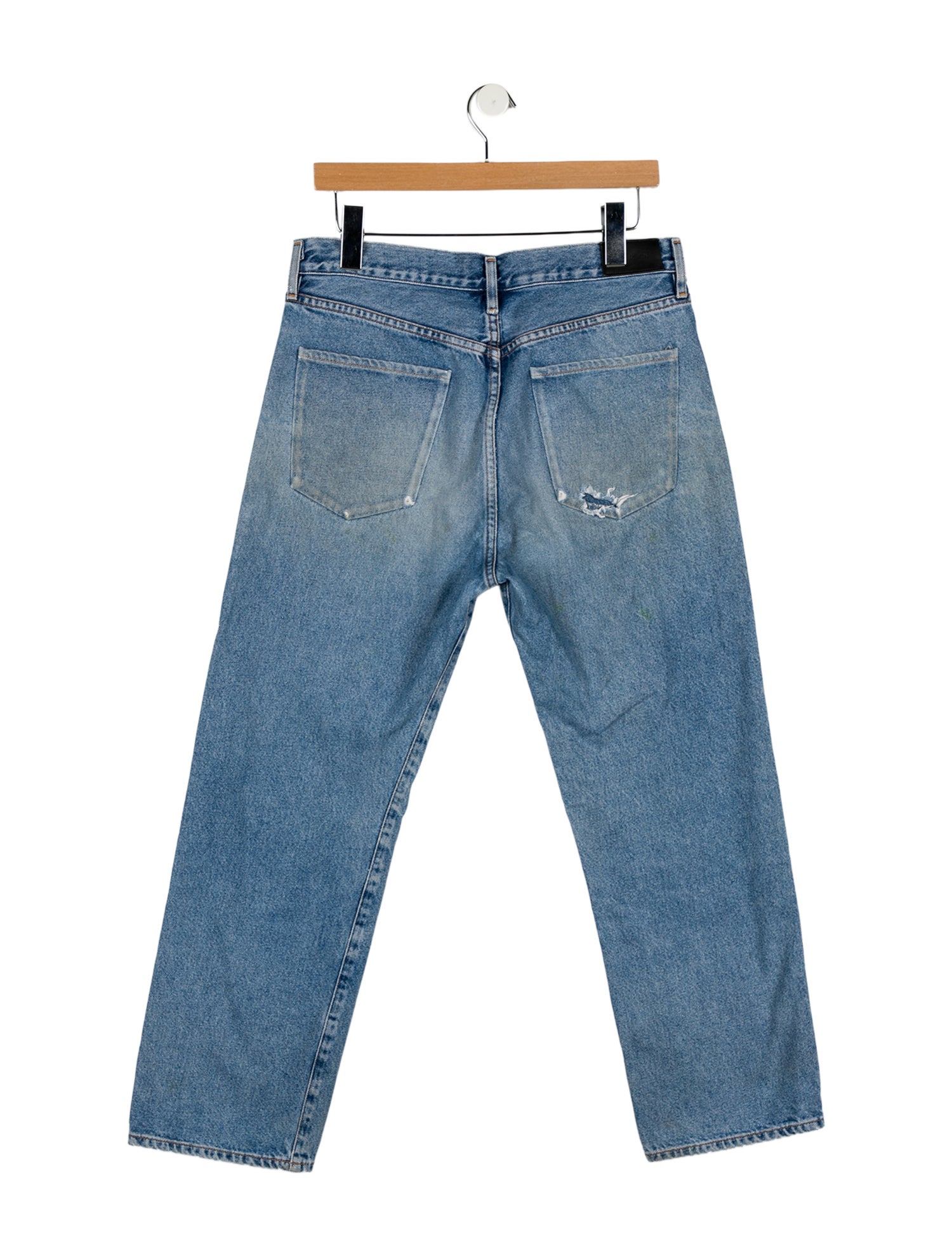 GoldSign High-Rise Straight Leg Jeans