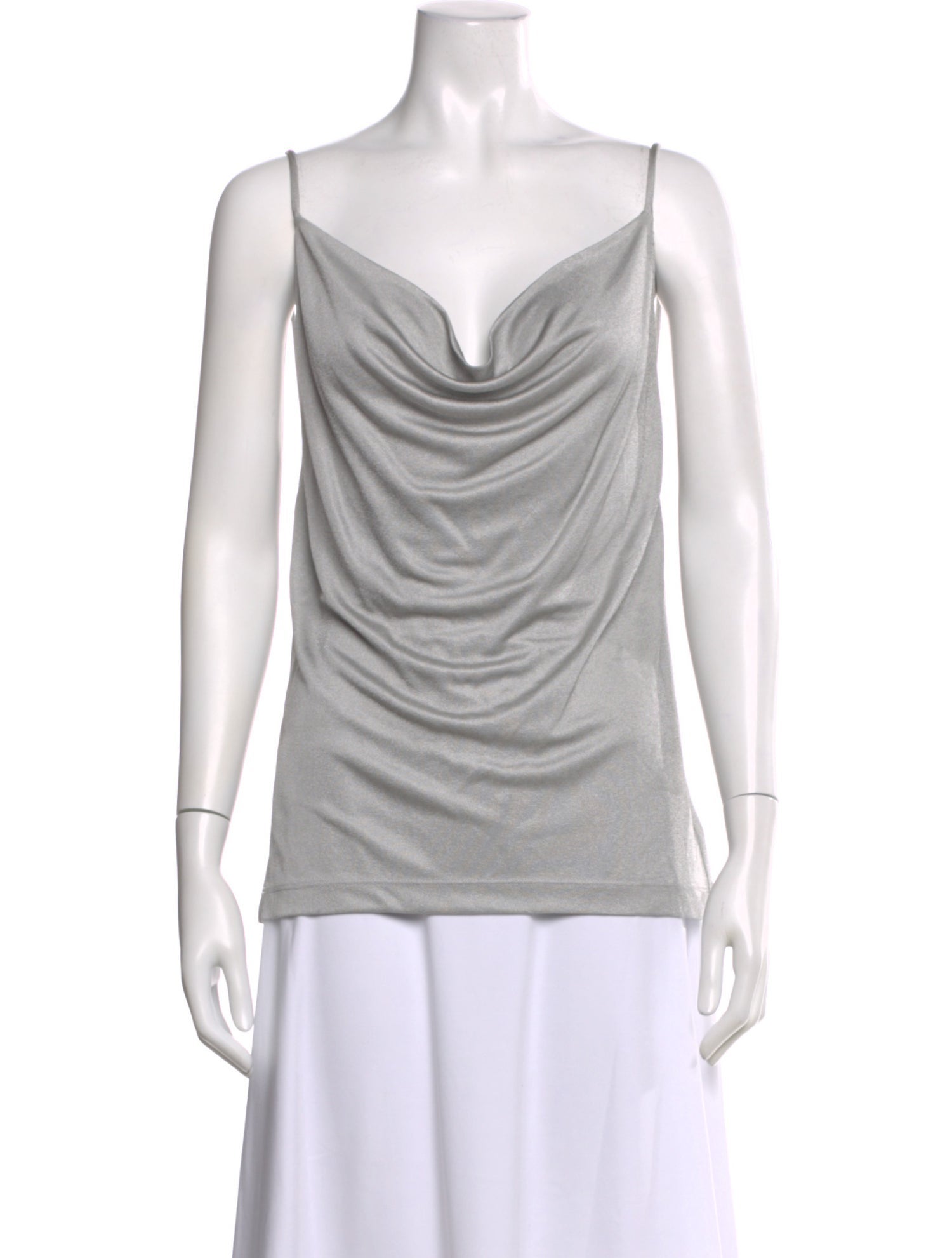 GoldSign Cowl Neck Sleeveless Top