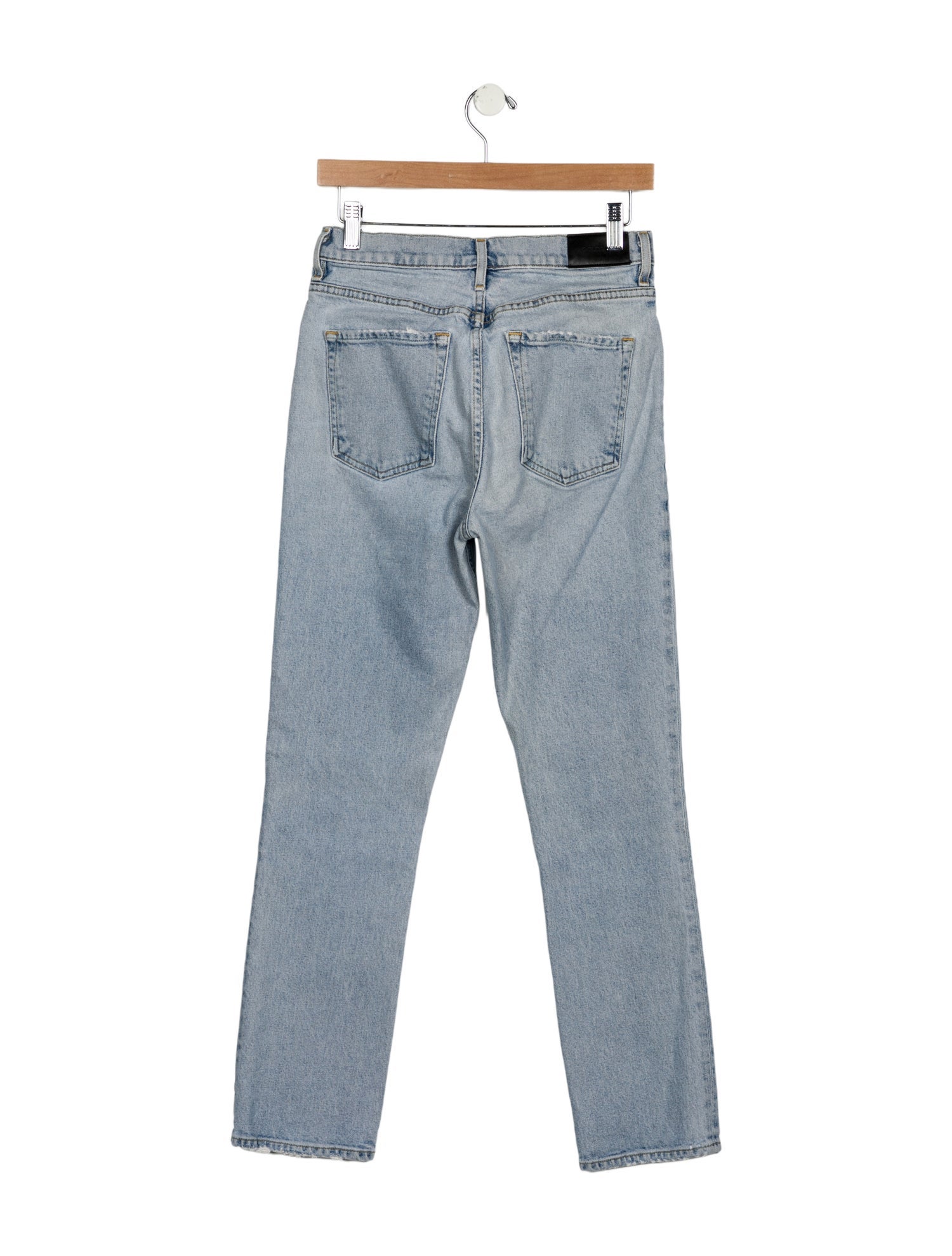 GoldSign High-Rise Straight Leg Jeans