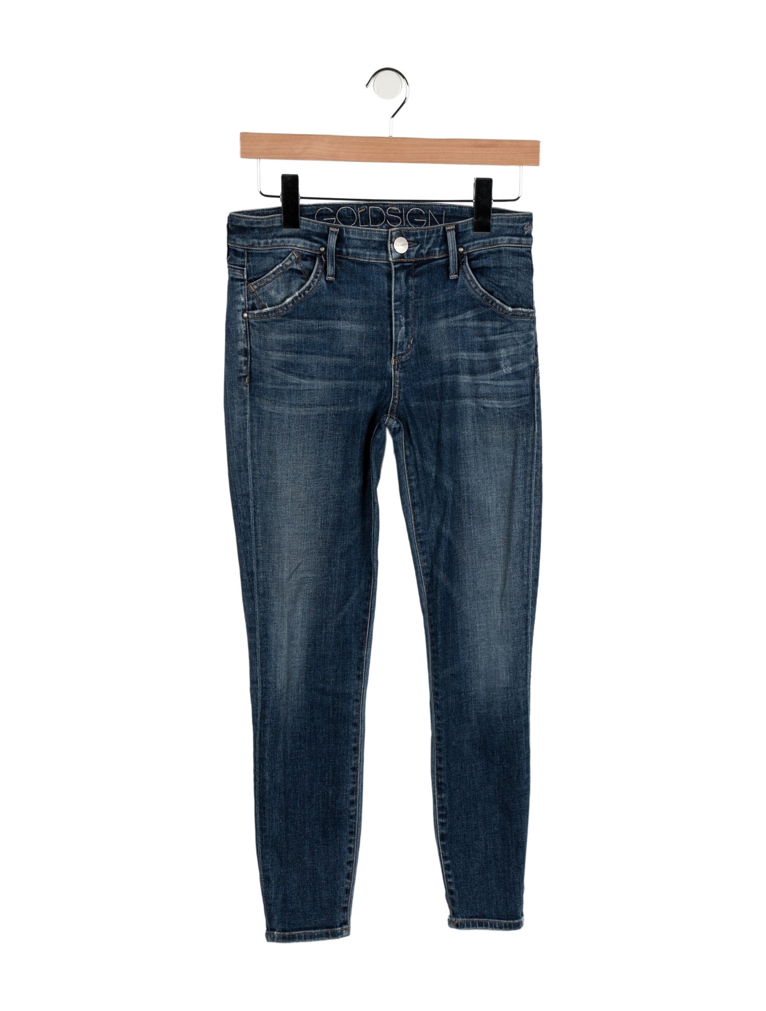GoldSign Mid-Rise Skinny Leg Jeans