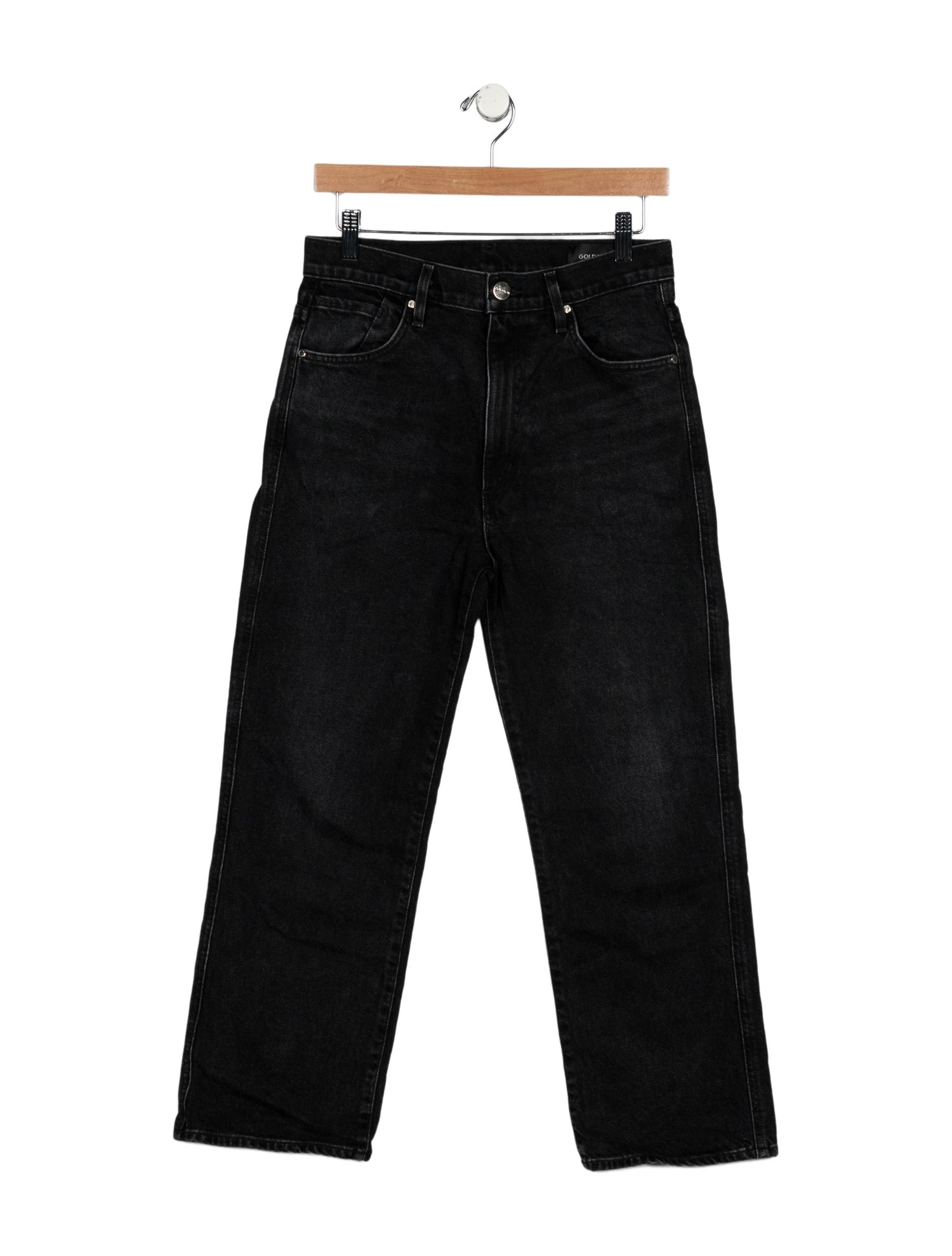 GoldSign High-Rise Straight Leg Jeans
