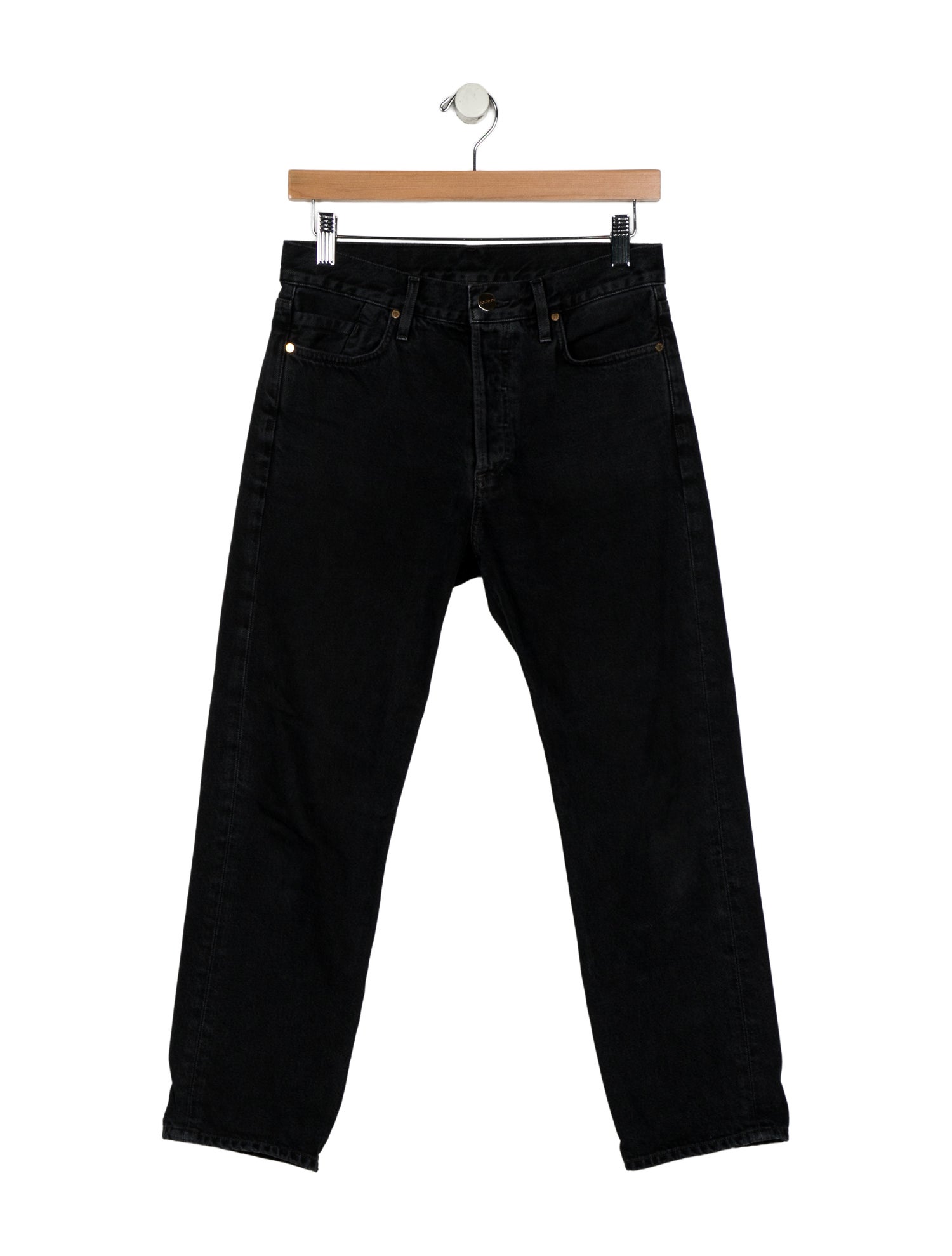 GoldSign Mid-Rise Straight Leg Jeans