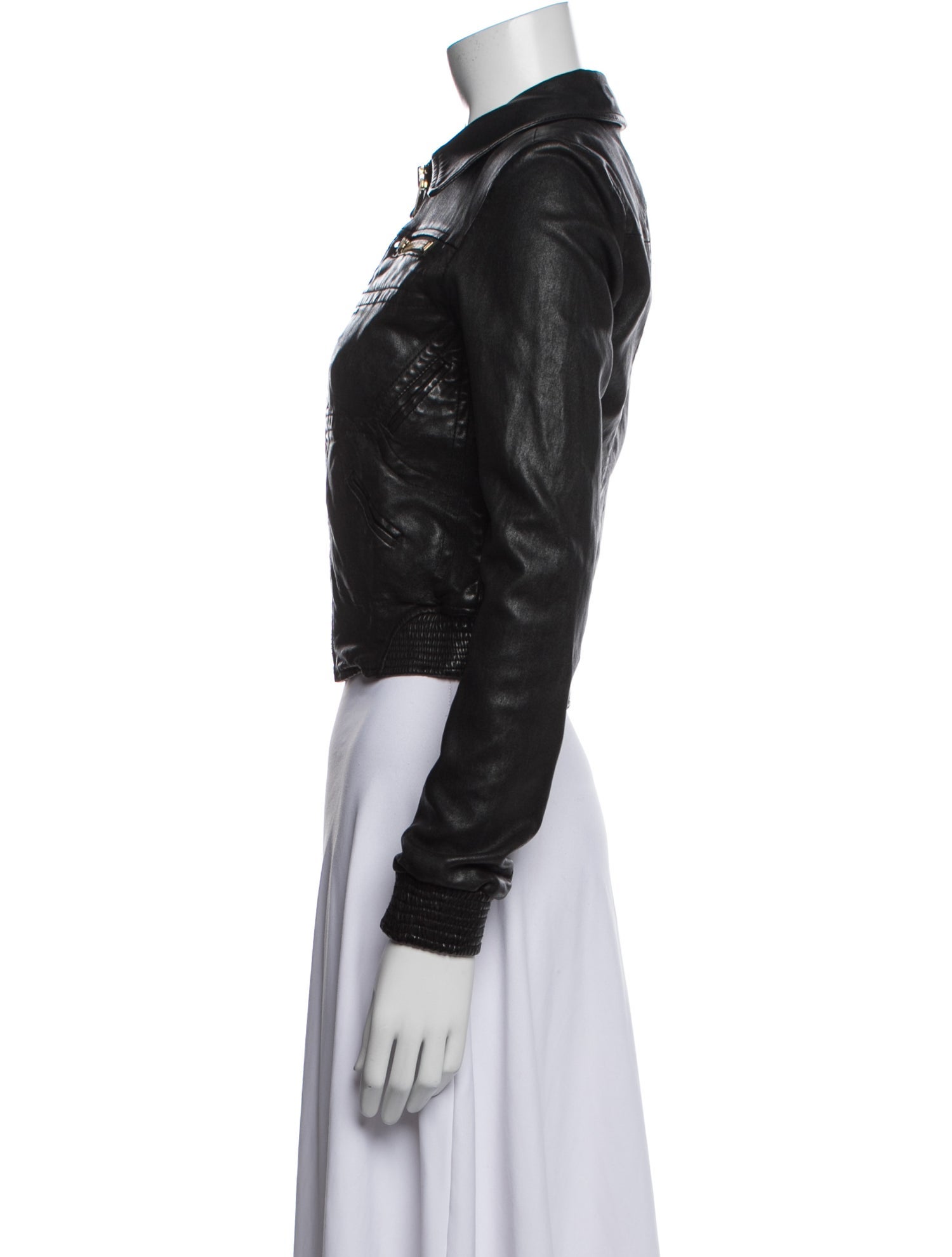 GoldSign Leather Biker Jacket