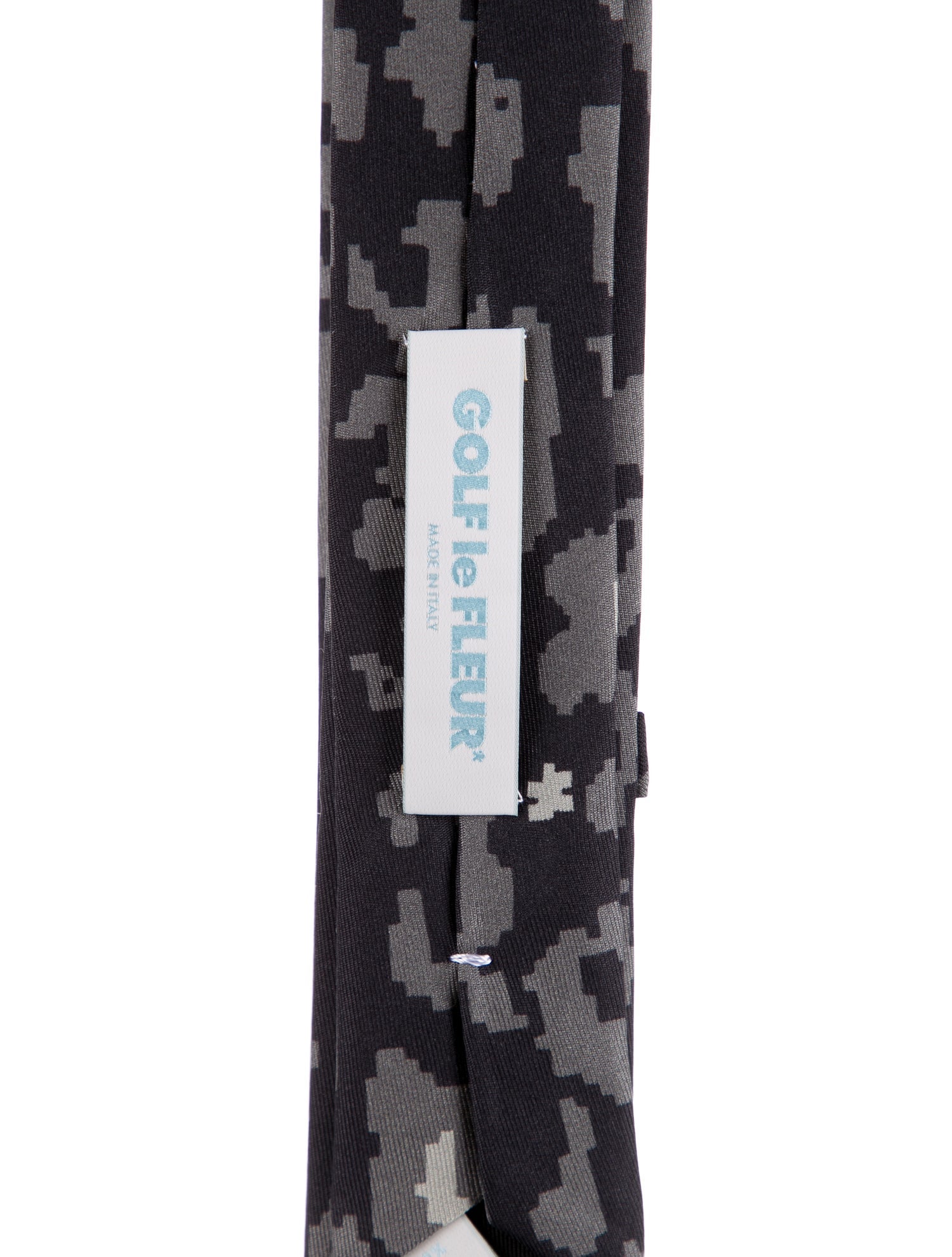 GOLF le FLEUR* GOLF le FLEUR* Silk Patterned Tie w/ Tags - Black
