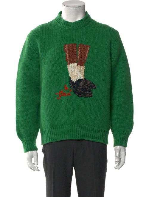 GOLF le FLEUR* Virgin Wool Graphic Print Pullover