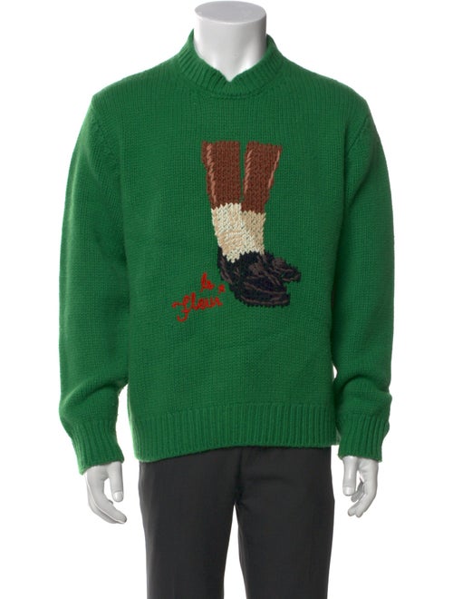 GOLF le FLEUR* Virgin Wool Graphic Print Pullover