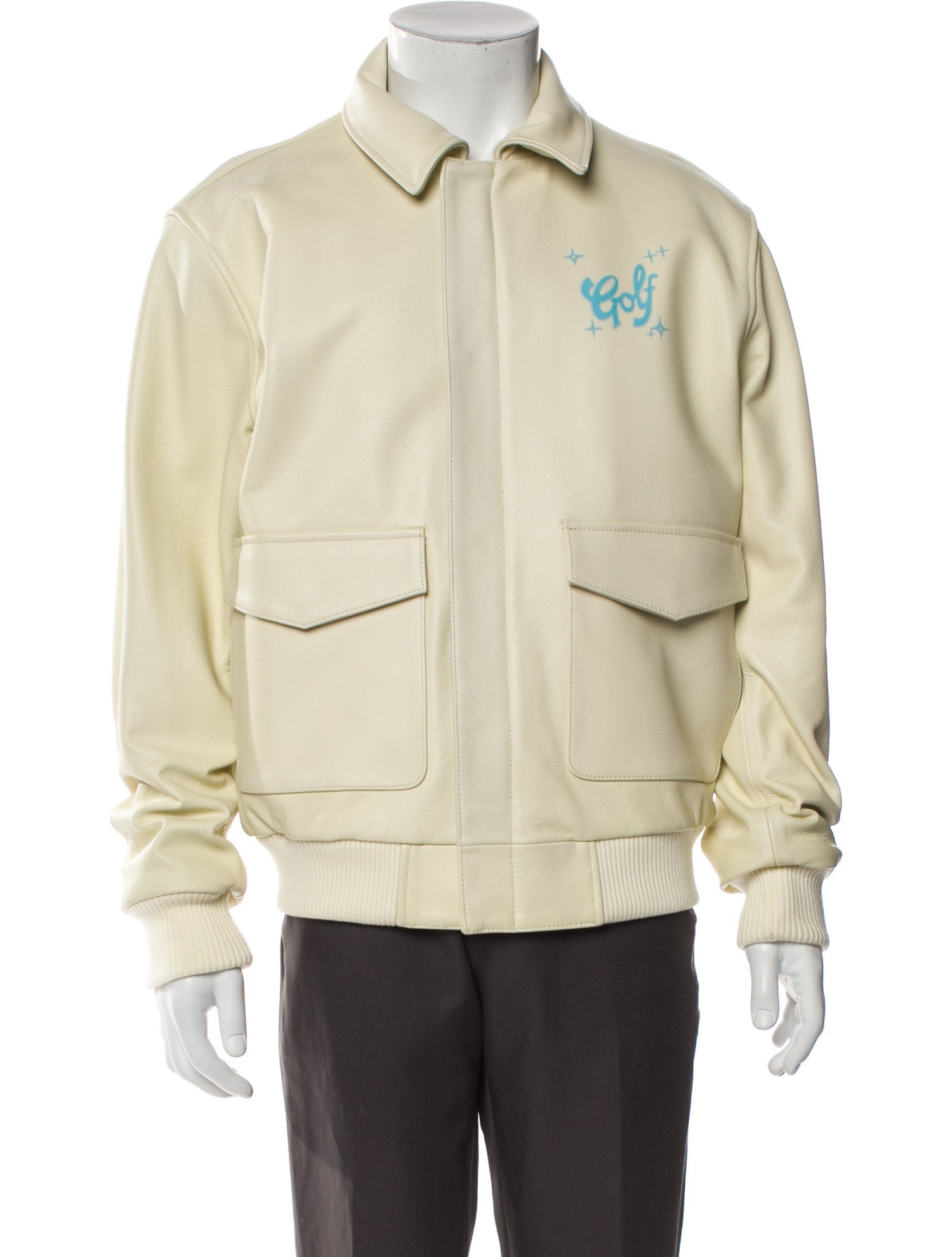 GOLF le FLEUR* Leather Bomber Jacket