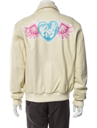 GOLF le FLEUR* Leather Bomber Jacket