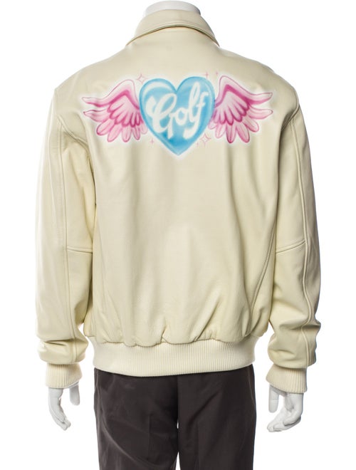 GOLF le FLEUR* Leather Bomber Jacket