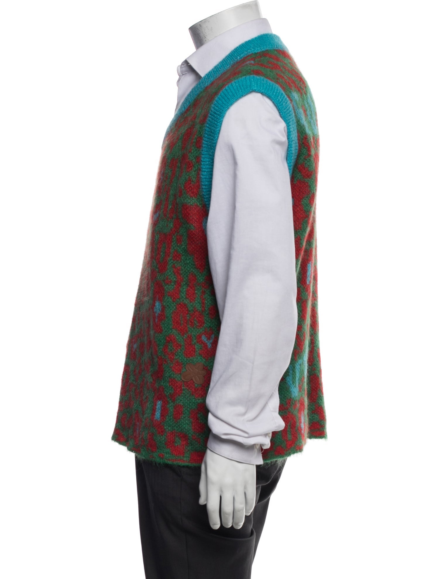 GOLF le FLEUR* Mohair Printed Sweater Vest