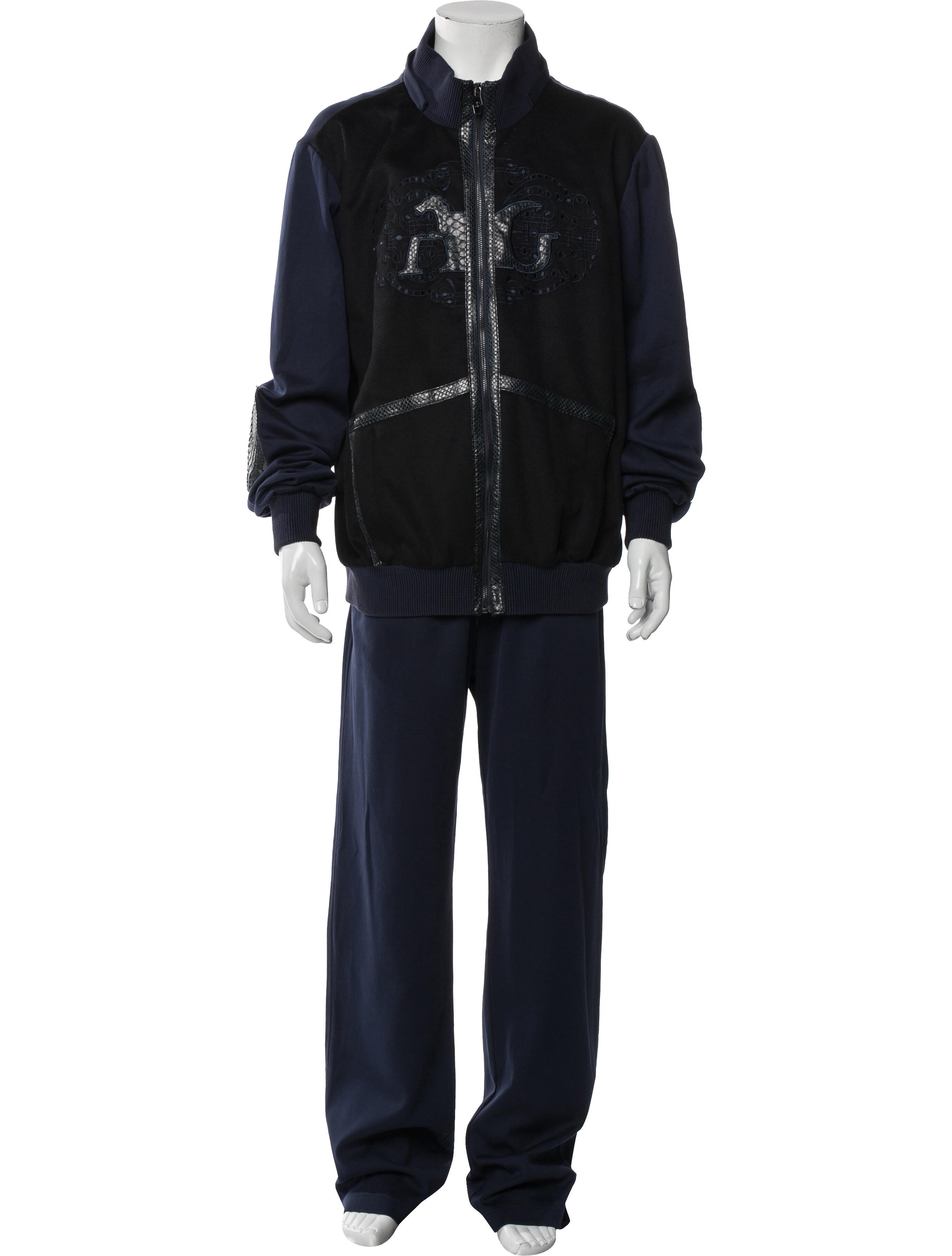 Angelo Galasso Colorblock Pattern Two-Piece Suit