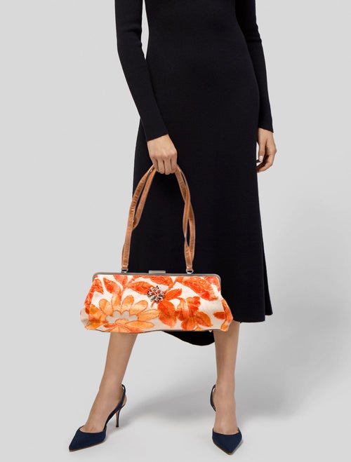 Glenda Gies Terry Cloth Shoulder Bag