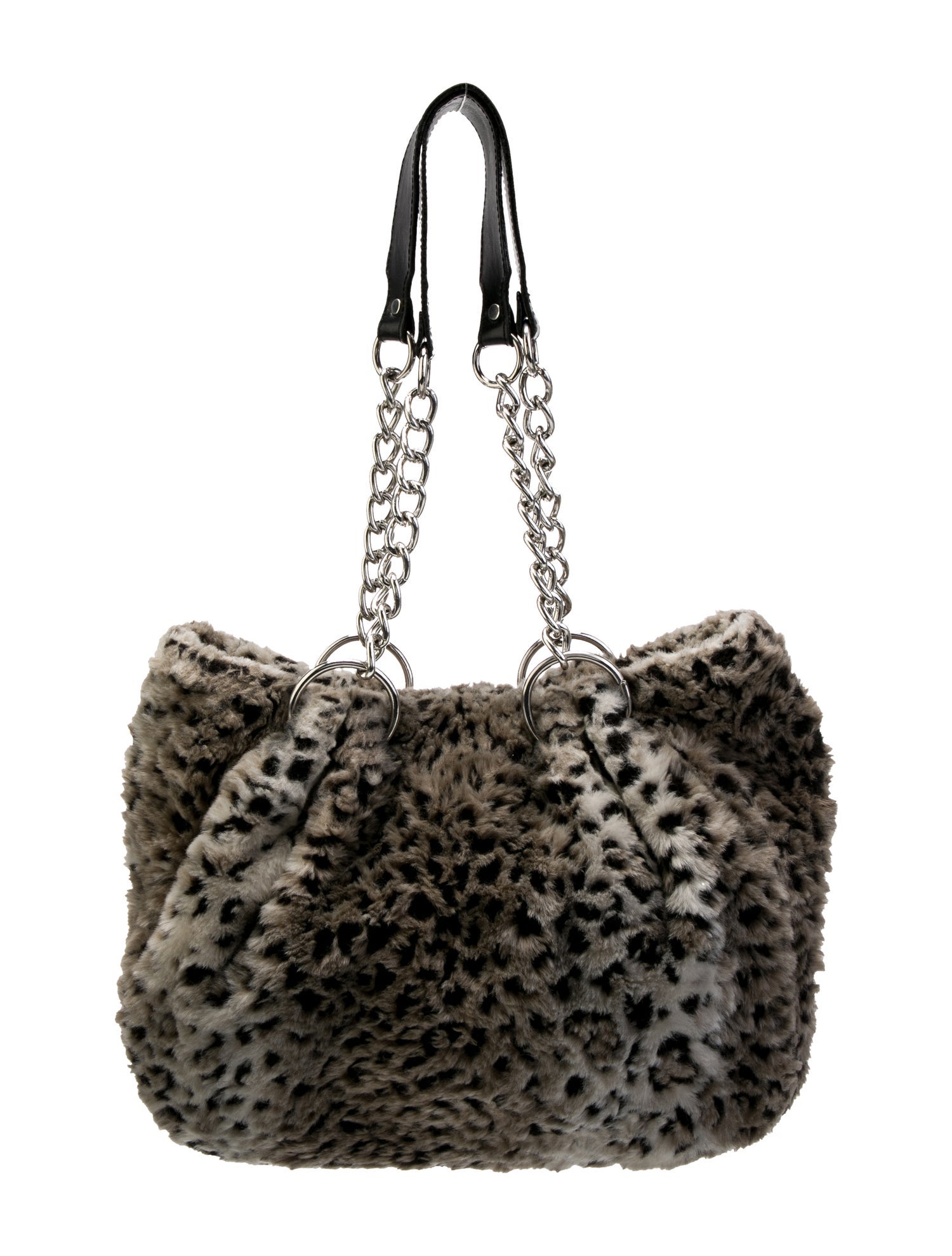 Glenda Gies Faux Fur Shoulder Bag