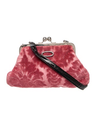Glenda Gies Velvet Shoulder Bag