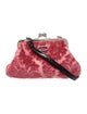 Glenda Gies Velvet Shoulder Bag