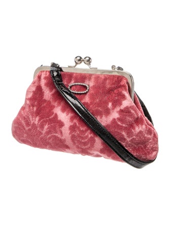 Glenda Gies Velvet Shoulder Bag
