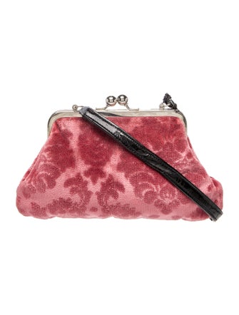 Glenda Gies Velvet Shoulder Bag