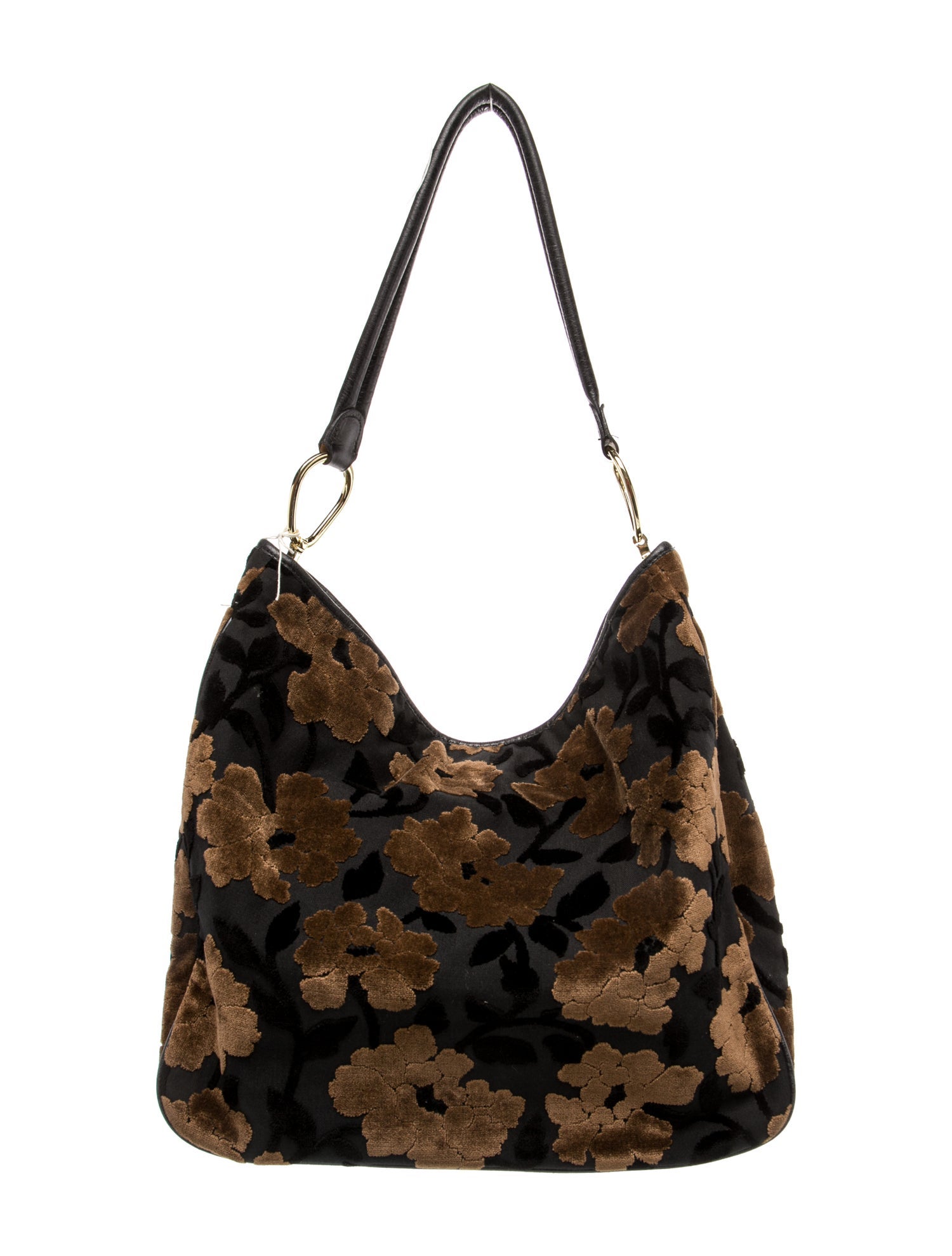 Glenda Gies Velvet Shoulder Bag