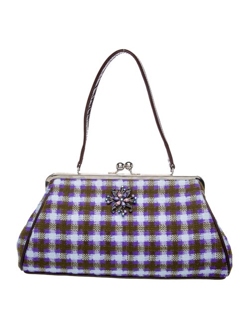 Glenda Gies Wool Top Handle Bag
