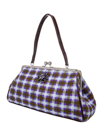Glenda Gies Wool Top Handle Bag